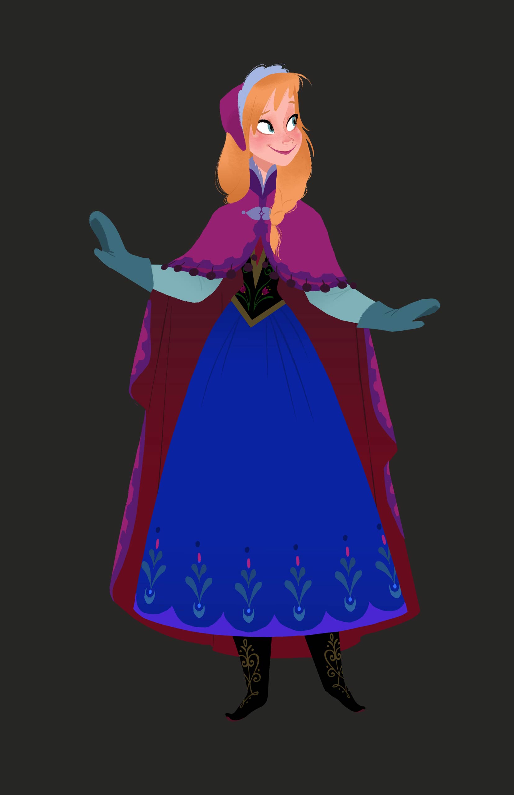 navy blue dress for baby girl Anna Costume for Kids Frozen- Official Disney Store