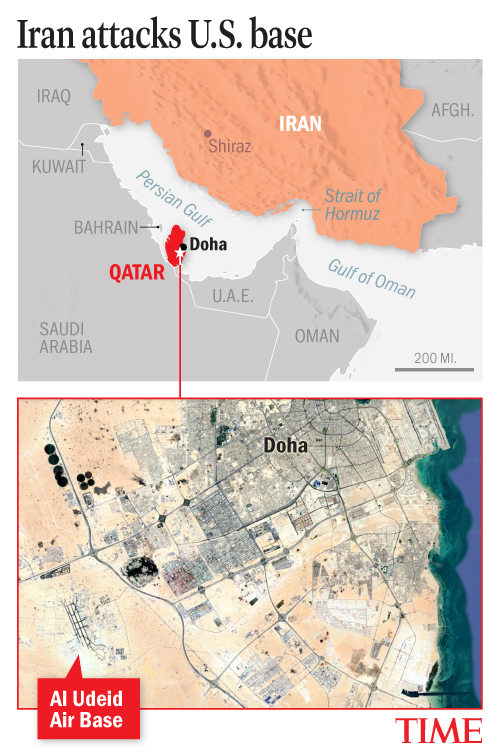Iran Attacks U.S. Base in Qatar in Response to Trumps Strike