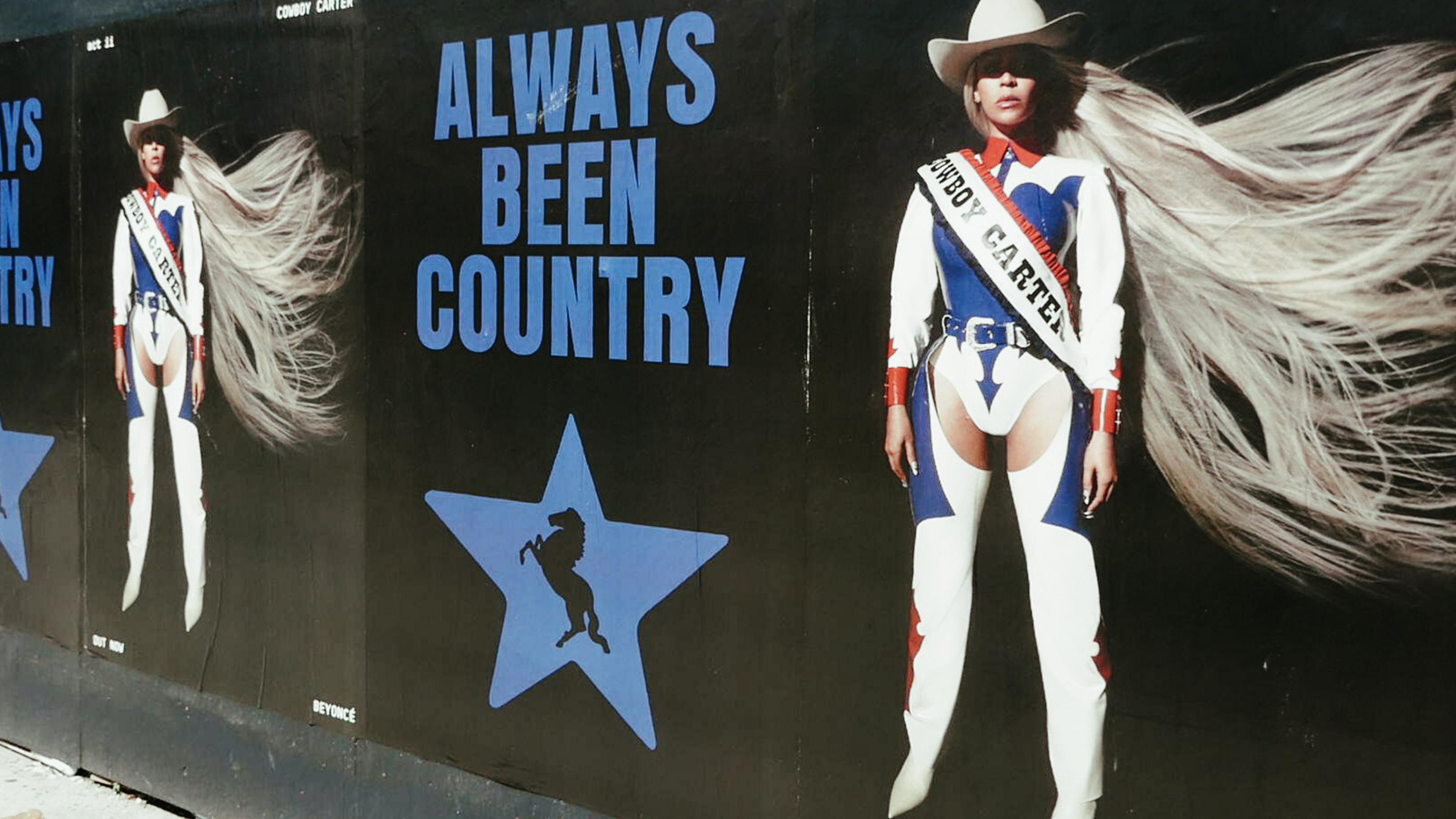 Los Angeles, California, USA 6th April 2024 Beyonce Cowboy Carter Billboard on April 6, 2024 in Los Angeles, California, USA. Photo by Barry King/Alamy Stock Photo
