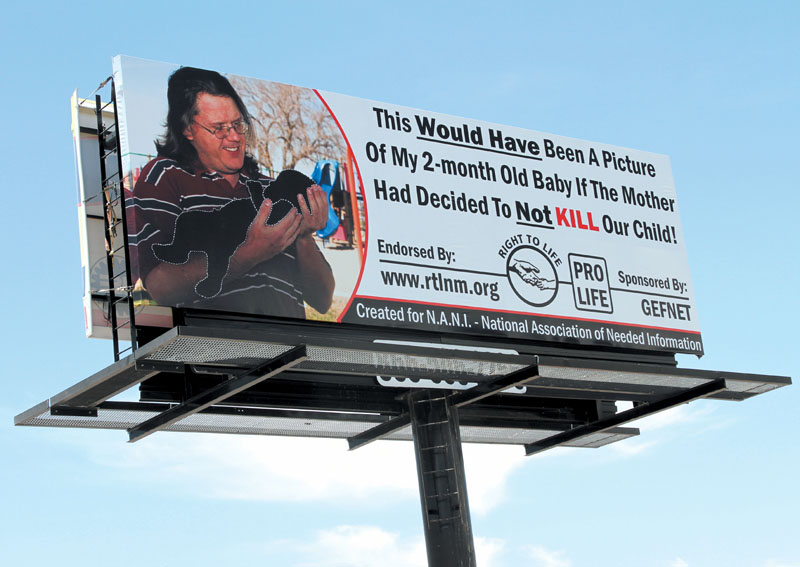 A Dumped Boyfriend Gets Even With an Abortion Billboard
