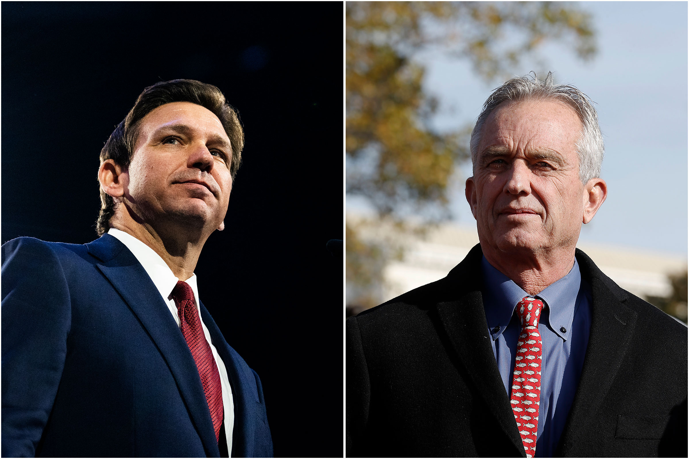 Ron DeSantis and Robert F. Kennedy, Jr.
