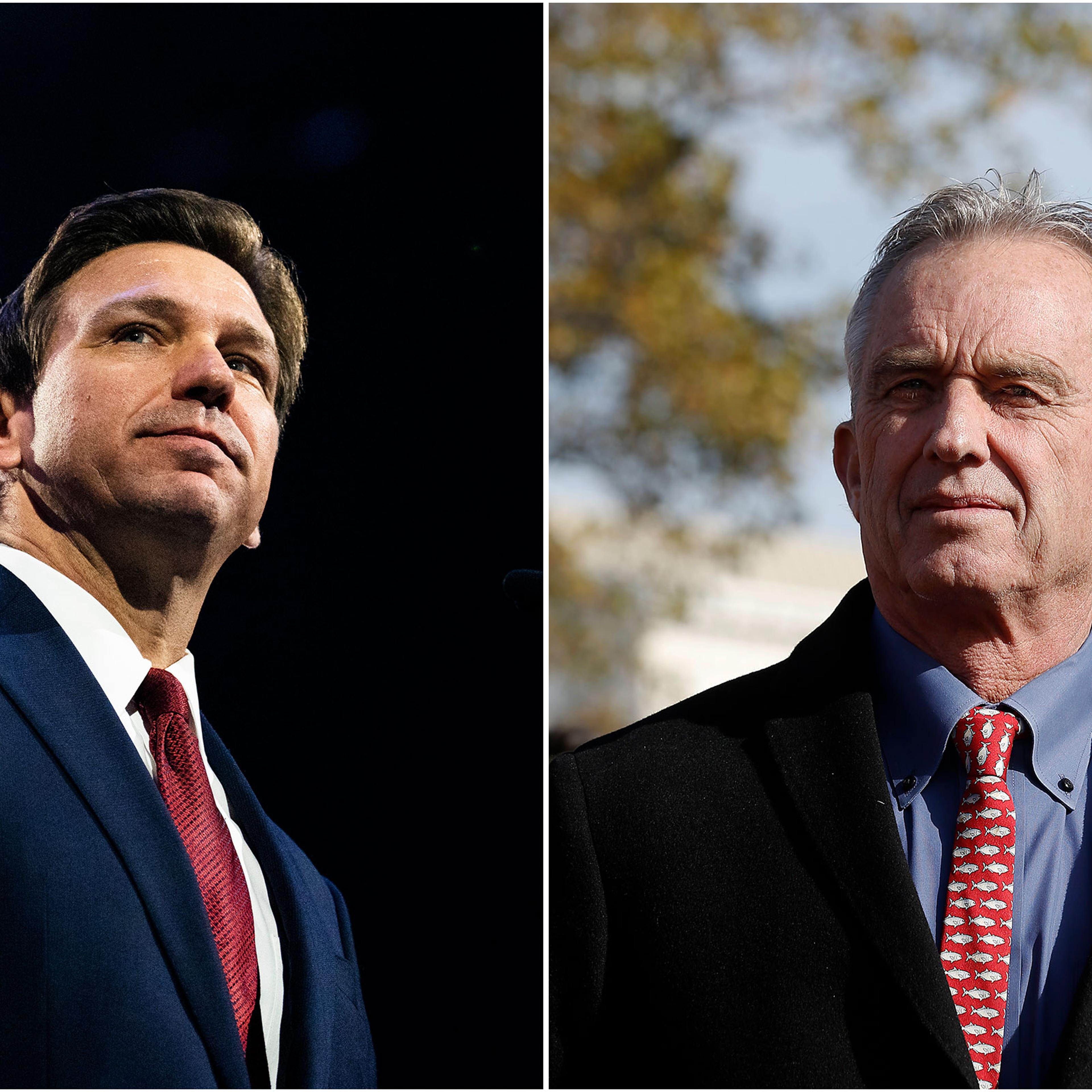 Ron DeSantis and Robert F. Kennedy, Jr.