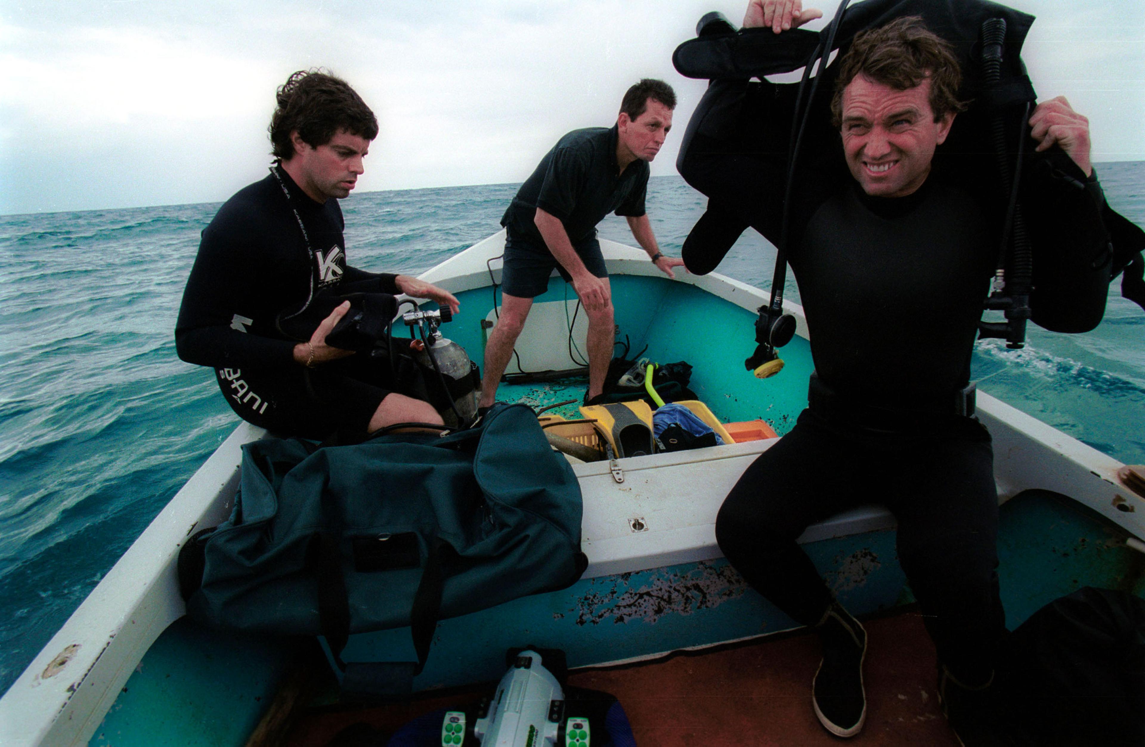 Robert Kennedy Jr Tours Puerto Rico April 18 2000 To Examine The Environmental Impa