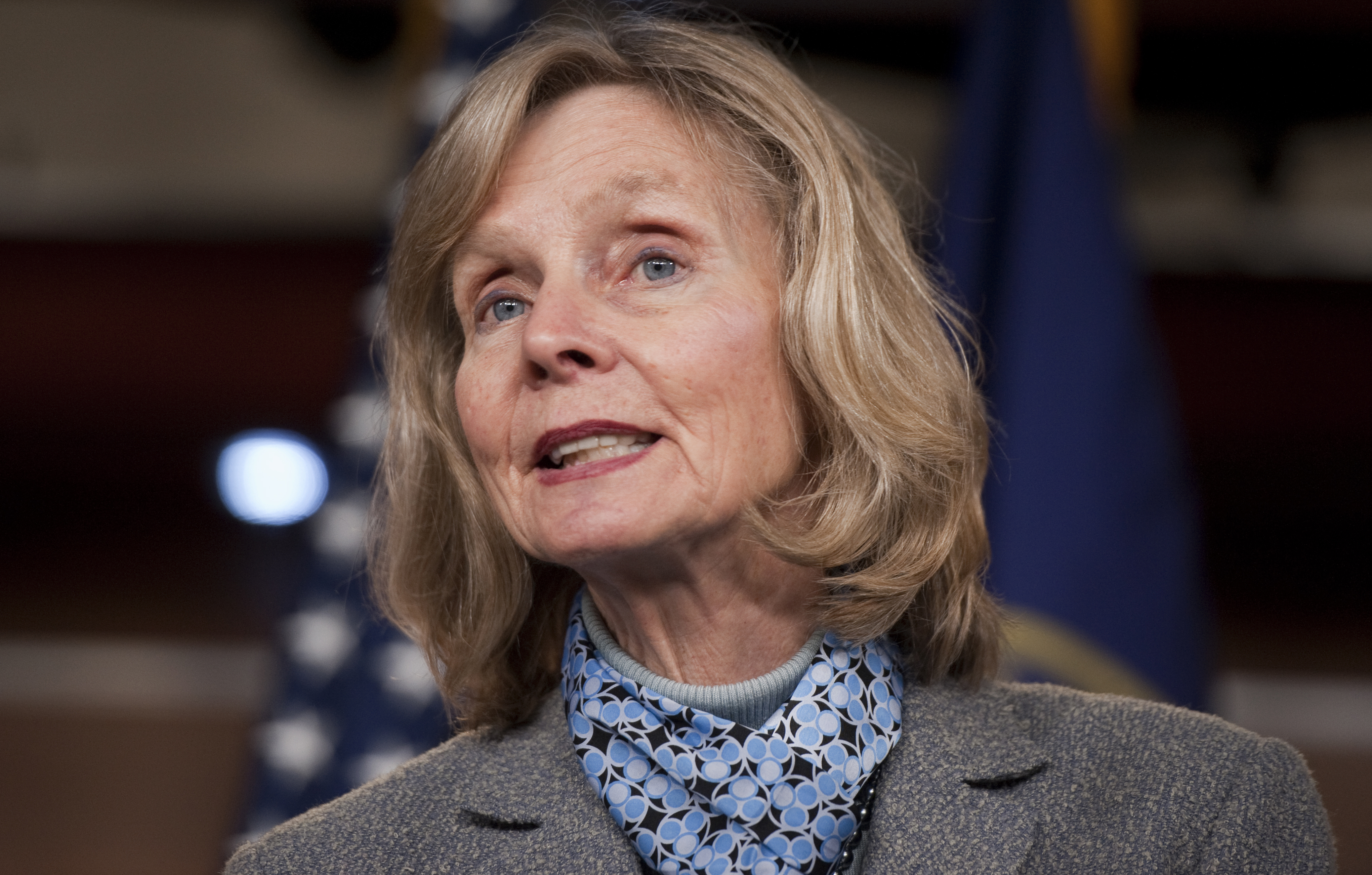 Rep. Lois Capps, D-Calif. speaks at a news conference, March 20, 2012.
