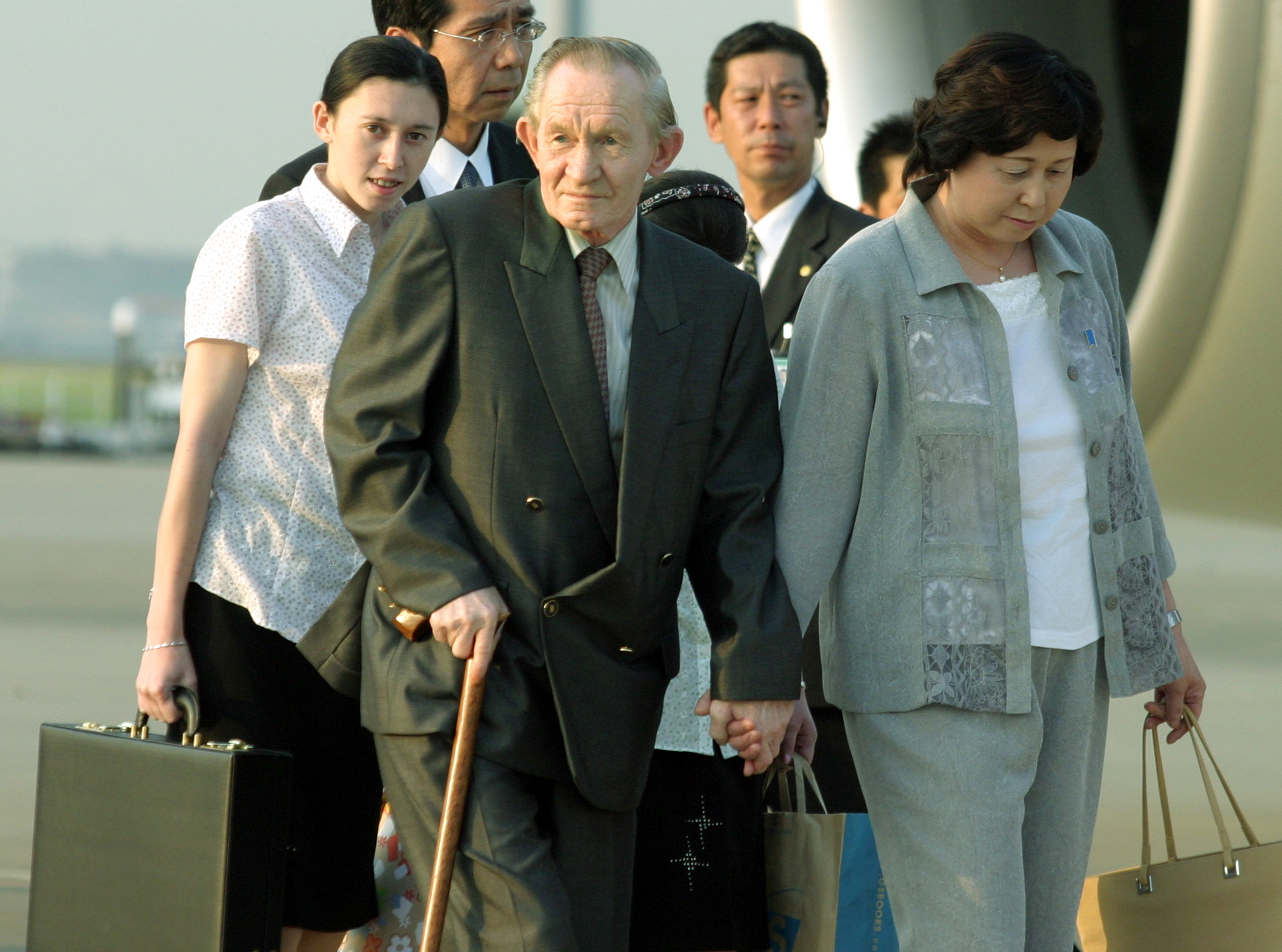 Former US Army Sergeant Charles Robert Jenkins Arrives in Tokyo