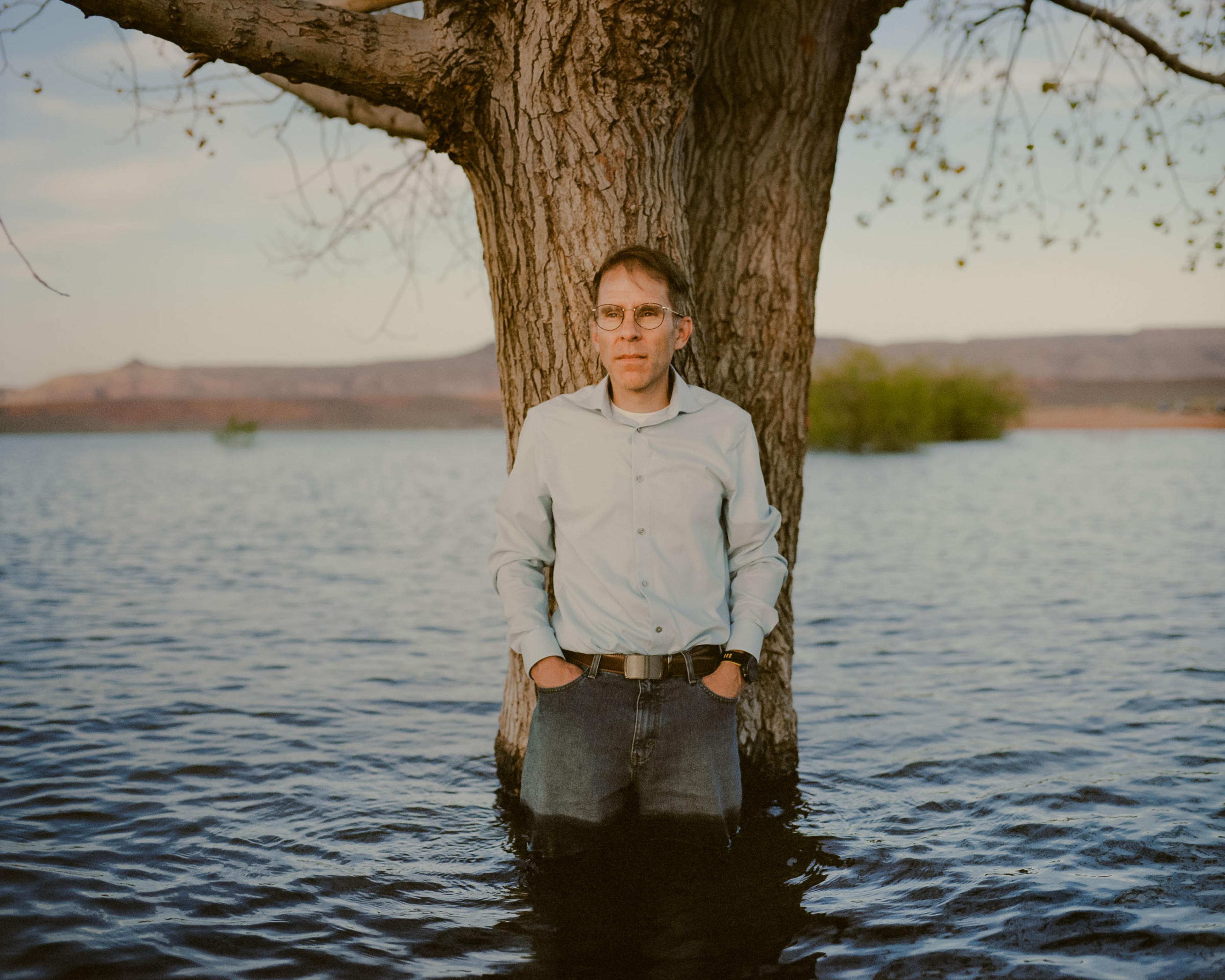 Waterman
Water district general manager Zach Renstrom in Sand Hollow Reservoir. Cast as a villain in the water crisis, Renstrom pivoted toward an ambitious conservation plan.
