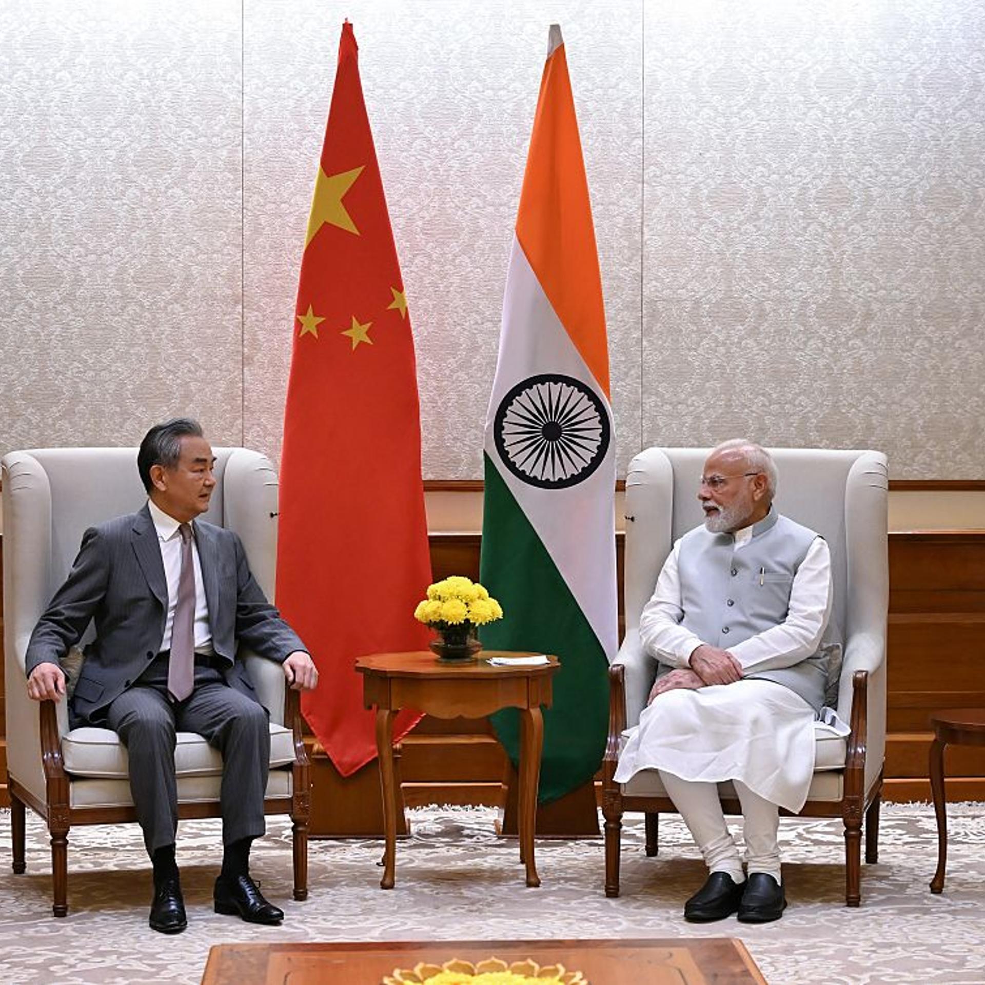 INDIA-NEW DELHI-WANG YI-INDIAN PM-MODI-MEETING