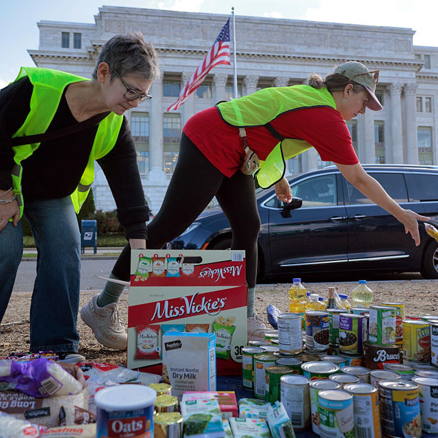 Food Drive Held On The National Mall For Furloughed Federal Workers During Shutdown
