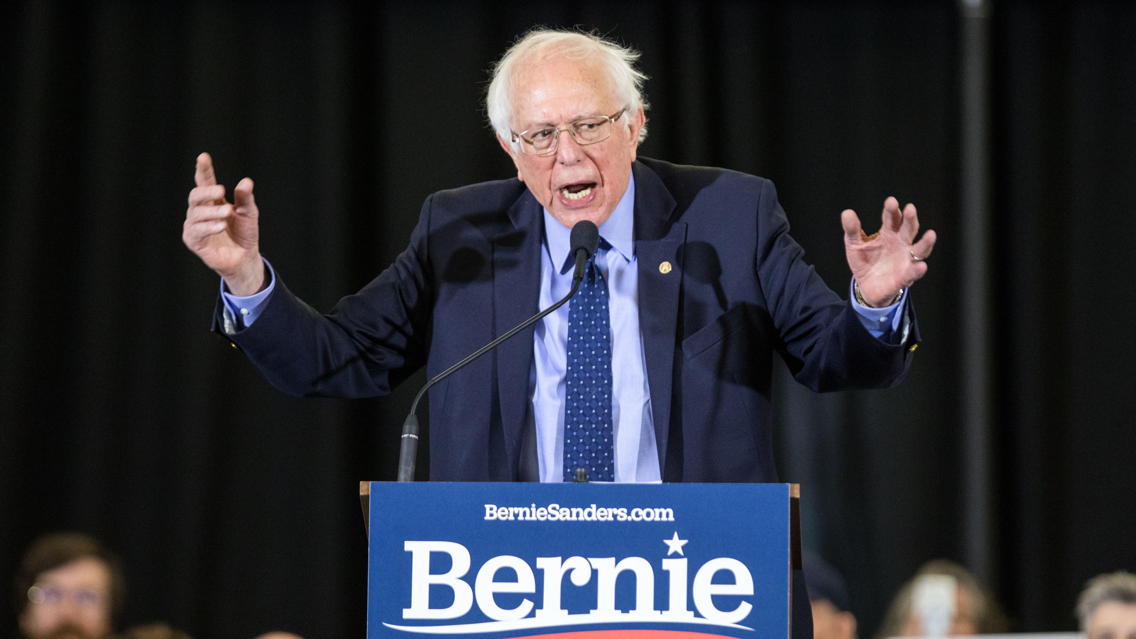 Bernie Sanders Holds First Campaign Event In NH For Second Presidential Bid