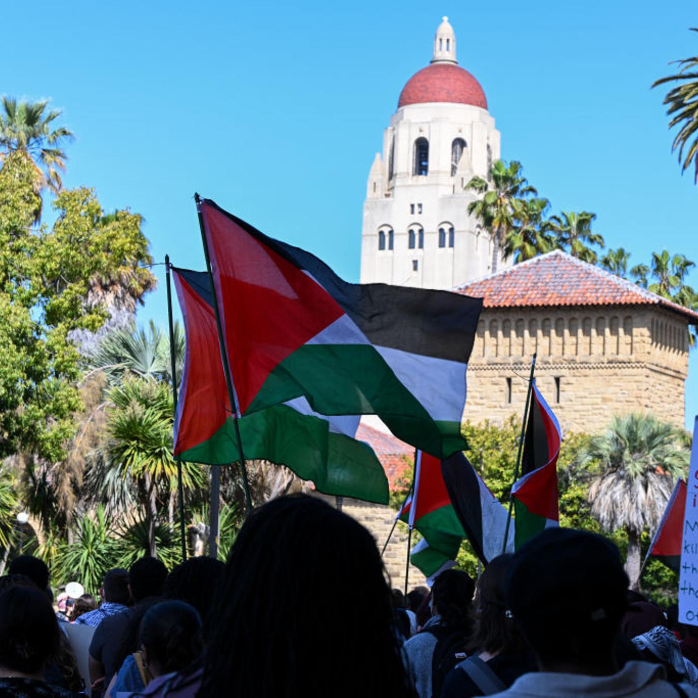 Stanford students protest Israel in California