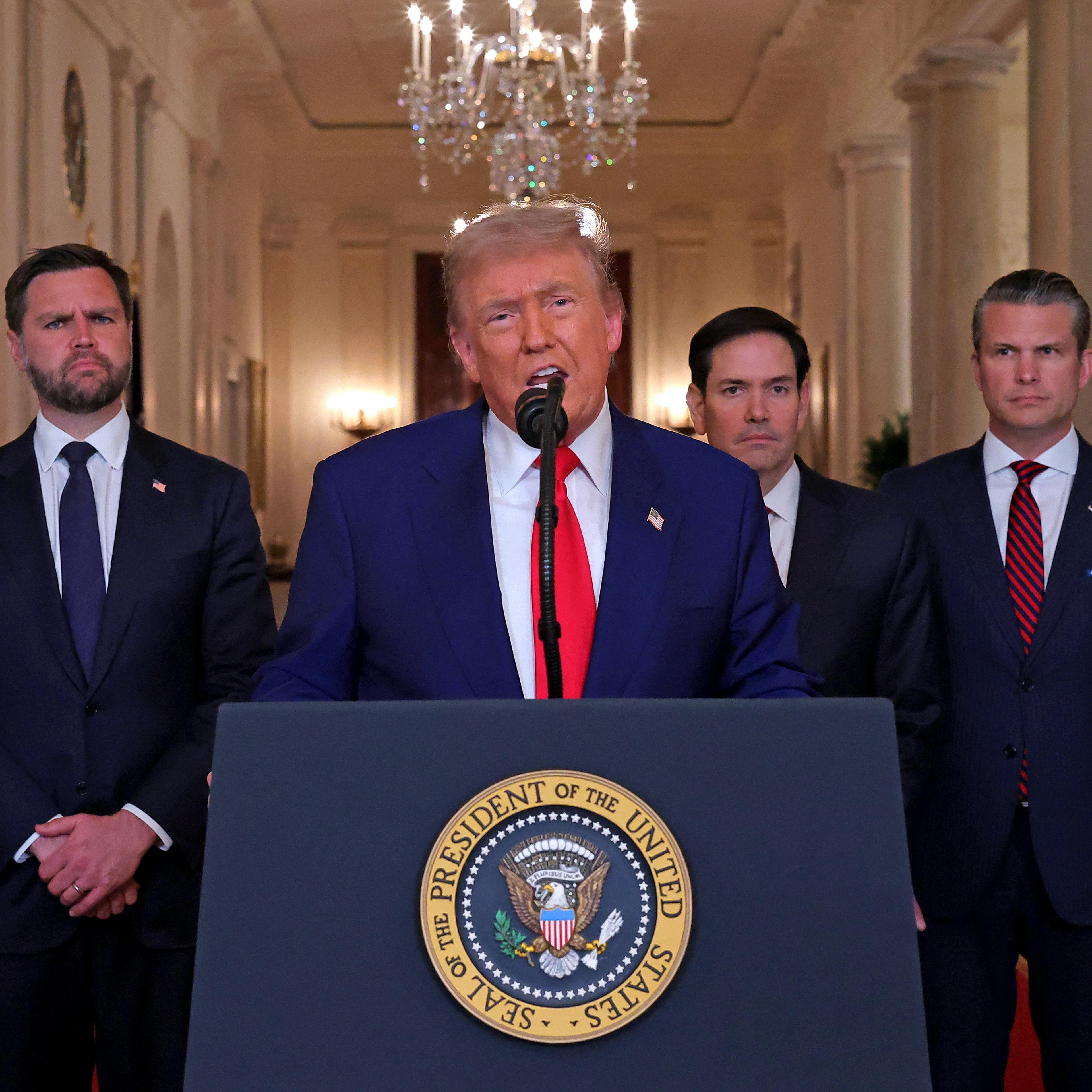 TOPSHOT-US-IRAN-ISRAEL-CONFLICT-TRUMP