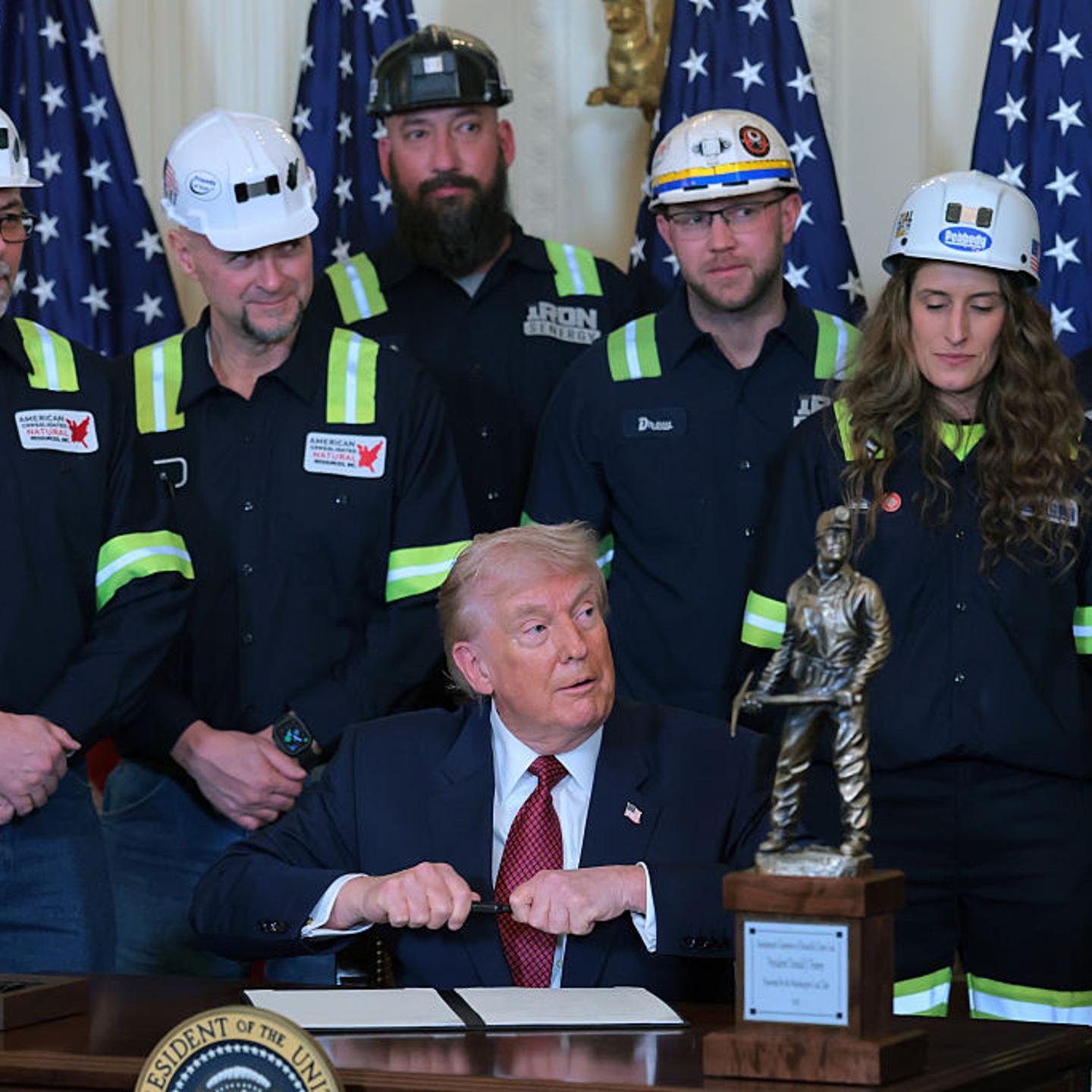 President Trump Participates In Champion Of Coal Event At The White House