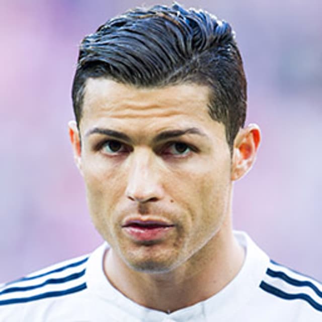 Cristiano Ronaldo of Real Madrid looks on prior to the start the la Liga match between Athletic Club Bilbao and Real Madrid CF at San Mames Stadium in Bilbao, Spain on March 7, 2015.