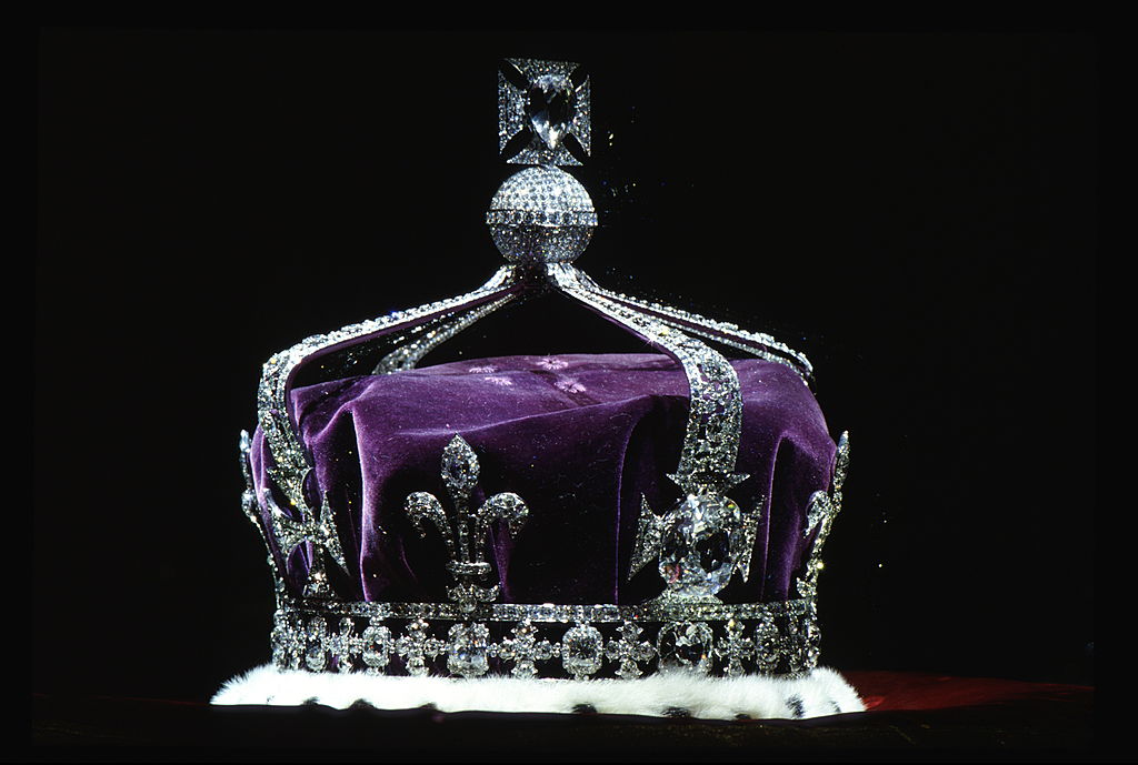 The Queen Mother's Crown contains the famous Koh-i-Noor diamond, along with other gems.