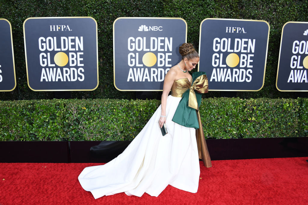 j lo golden globes dress 2024 Miss Circle Women's Ulani Gold Burnout Velvet Detail Mesh Maxi Dress main image 0