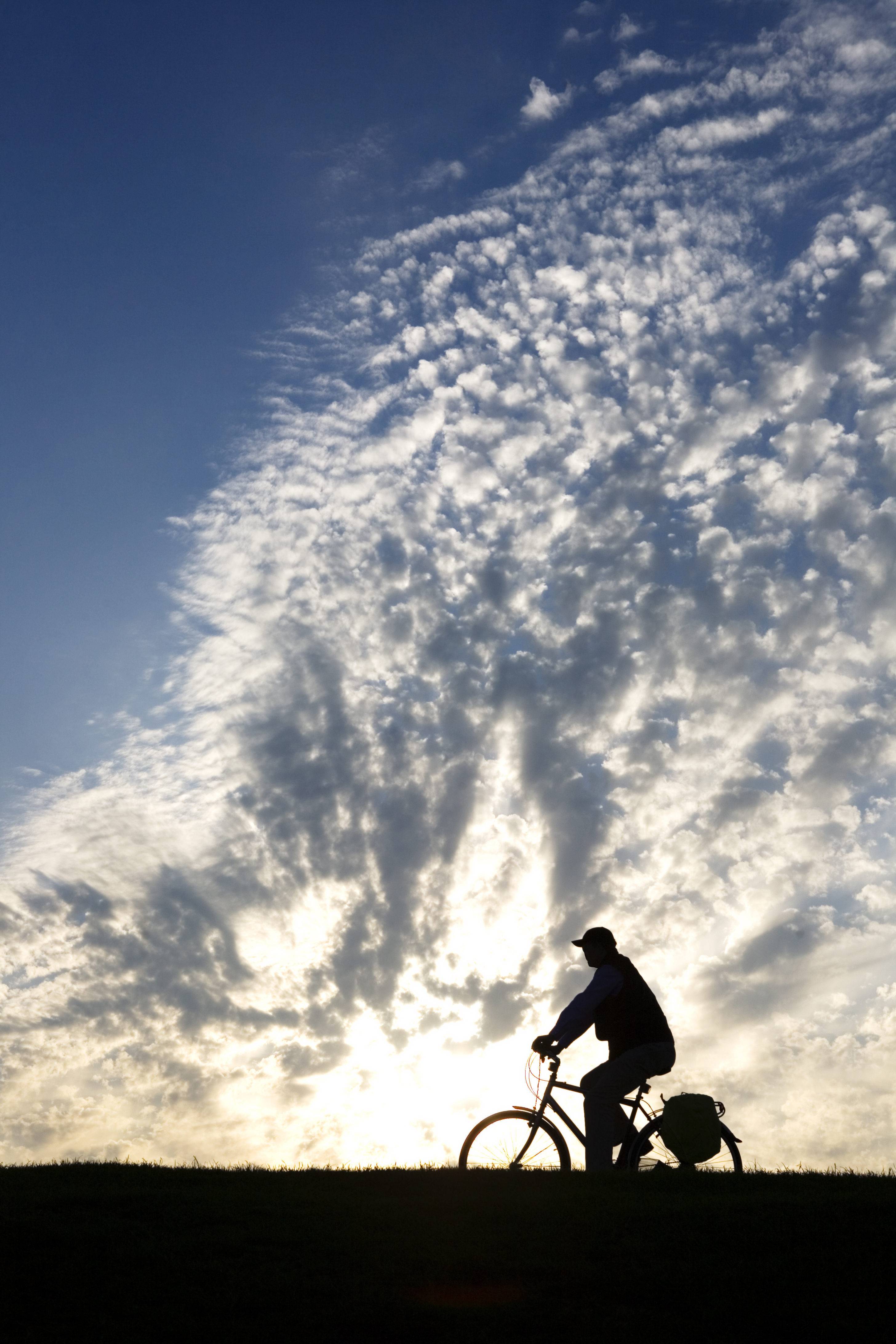 man cycling