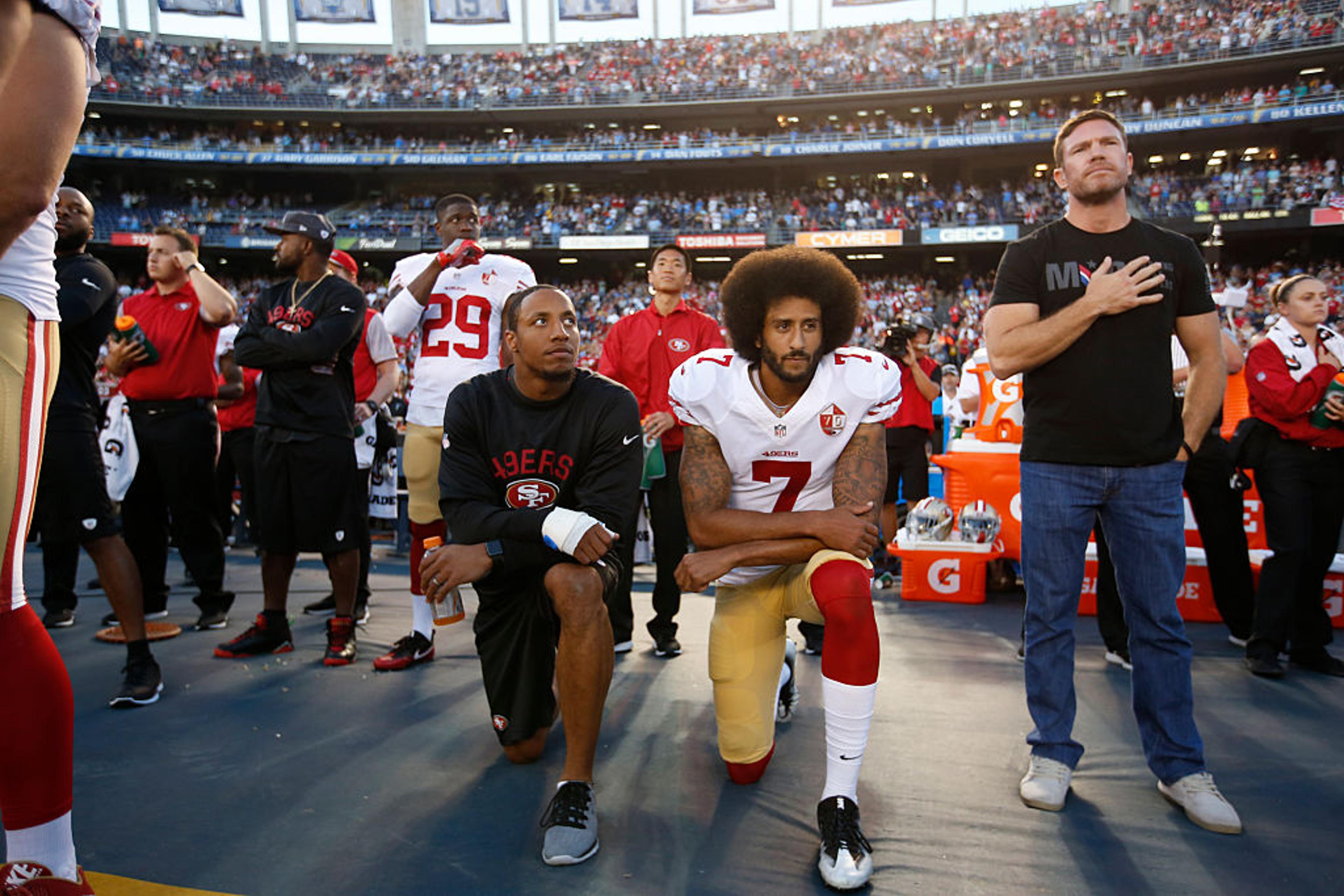 NFL Players Join Colin Kaepernick in National Anthem Protest