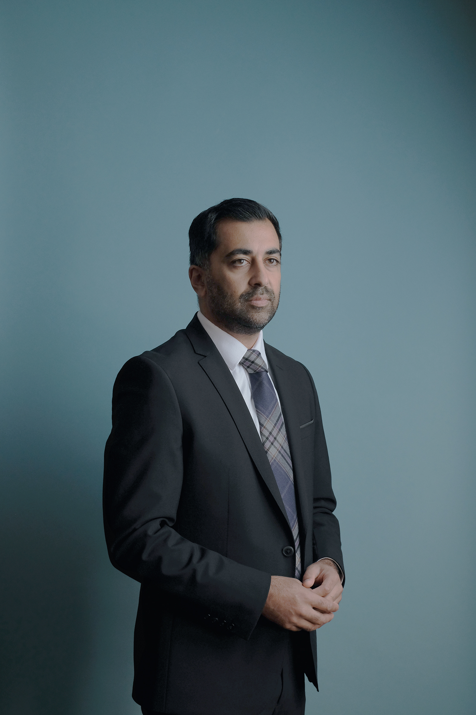 Humza Yousaf, First Minister of Scotland, photographed in his office at St Andrew’s House on Aug. 24.