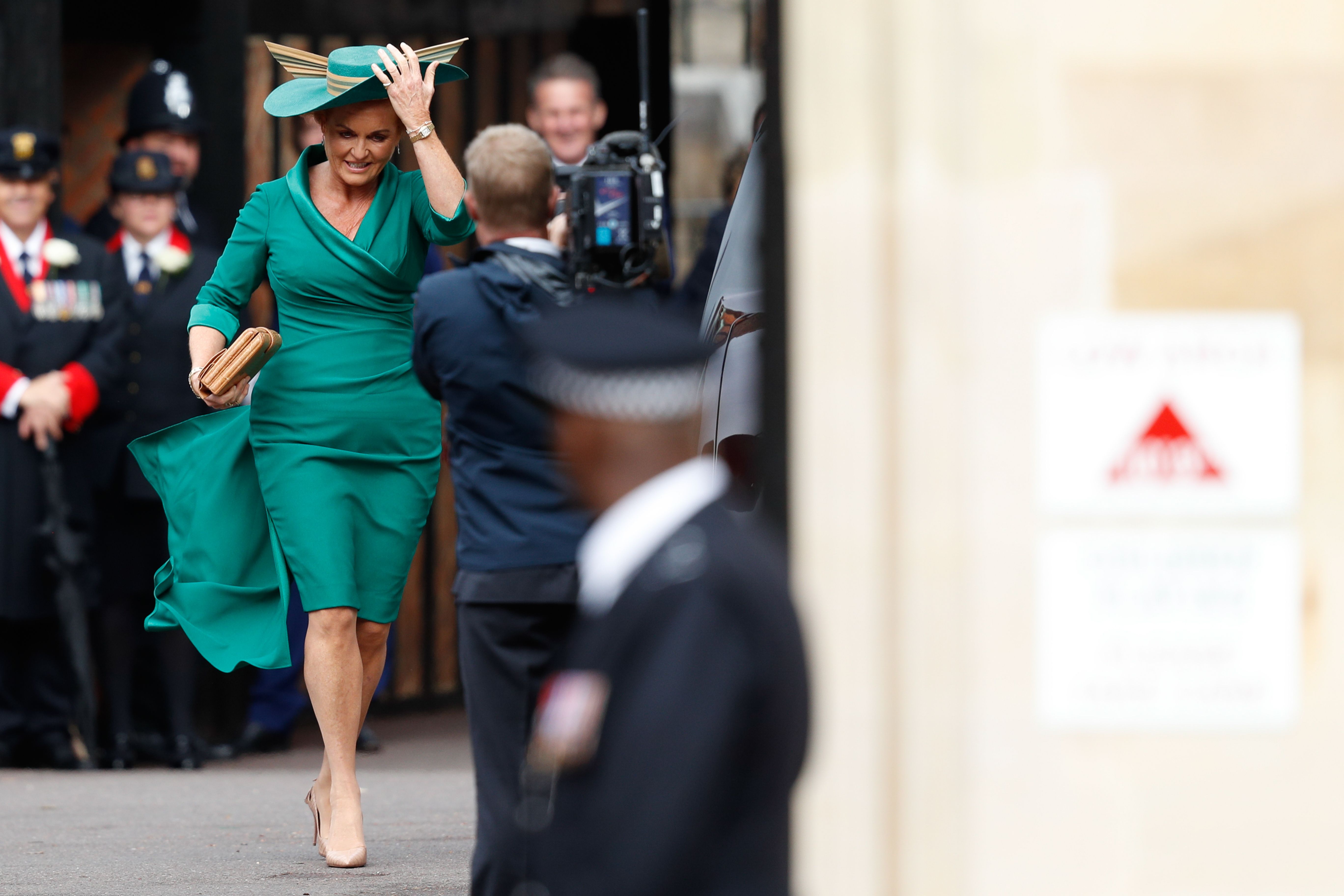 princess eugenie green dress Sage Green Ribbed Knit Dress with Split main image 1