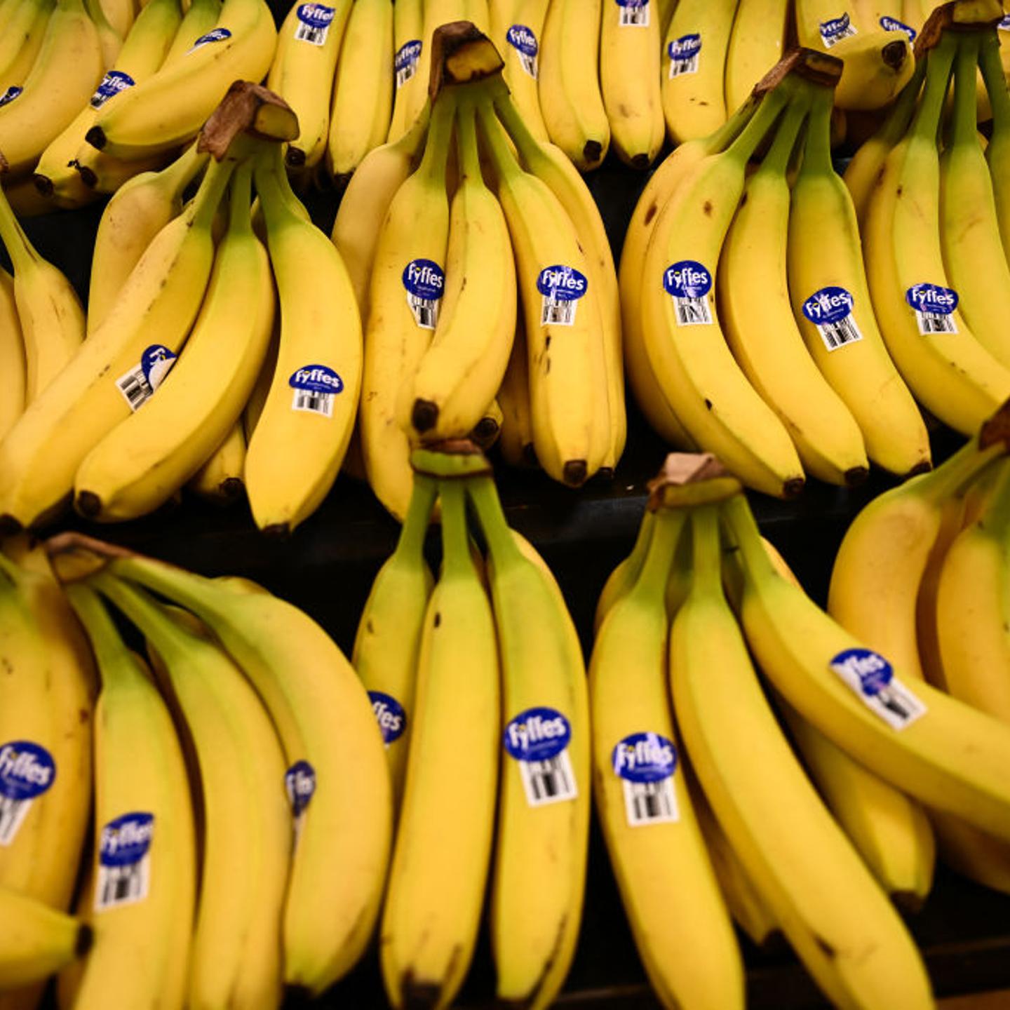 Bananas are displayed for sale in the fresh produce area of a Sprouts Farmers Market grocery store in Redondo Beach, California on February 23, 2024.