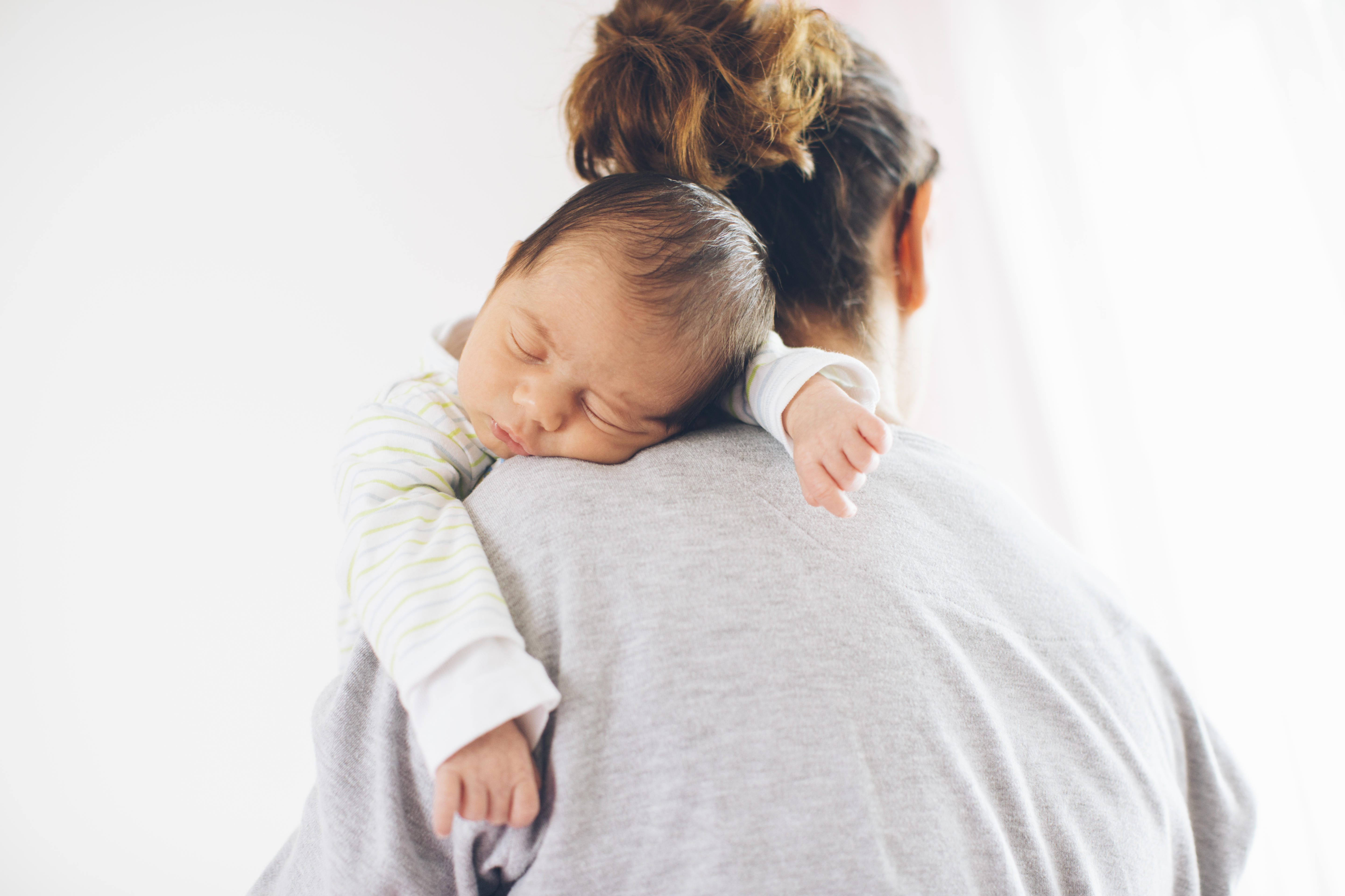 Newborn boy sleeping