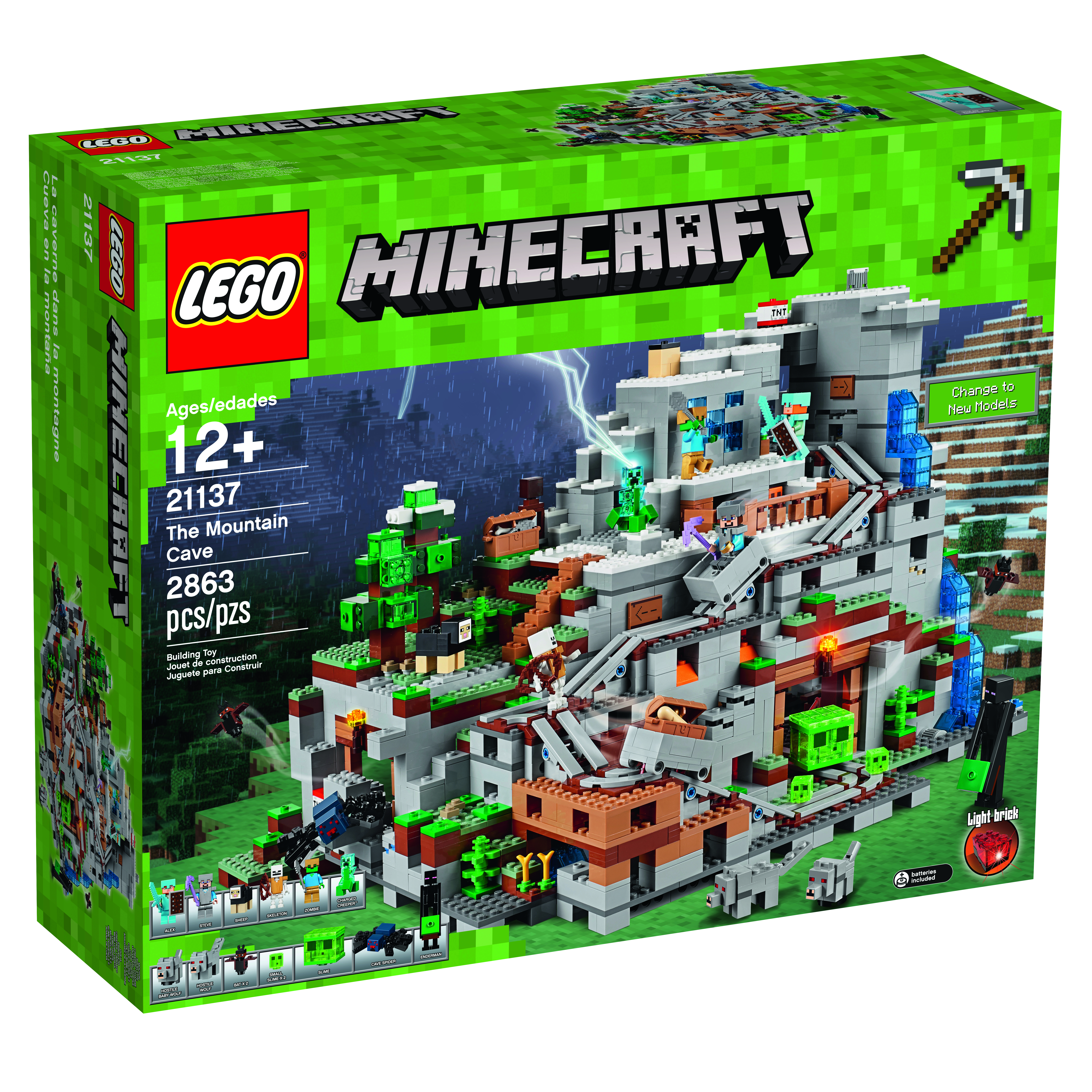 Lego Minecraft The Mountain Cave Is The Biggest Set Ever