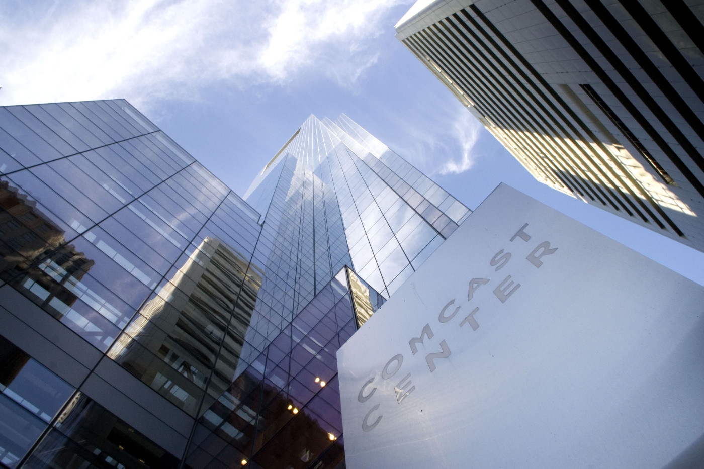 The Comcast Center, home to Comcast's corporate headquarters, in Philadelphia