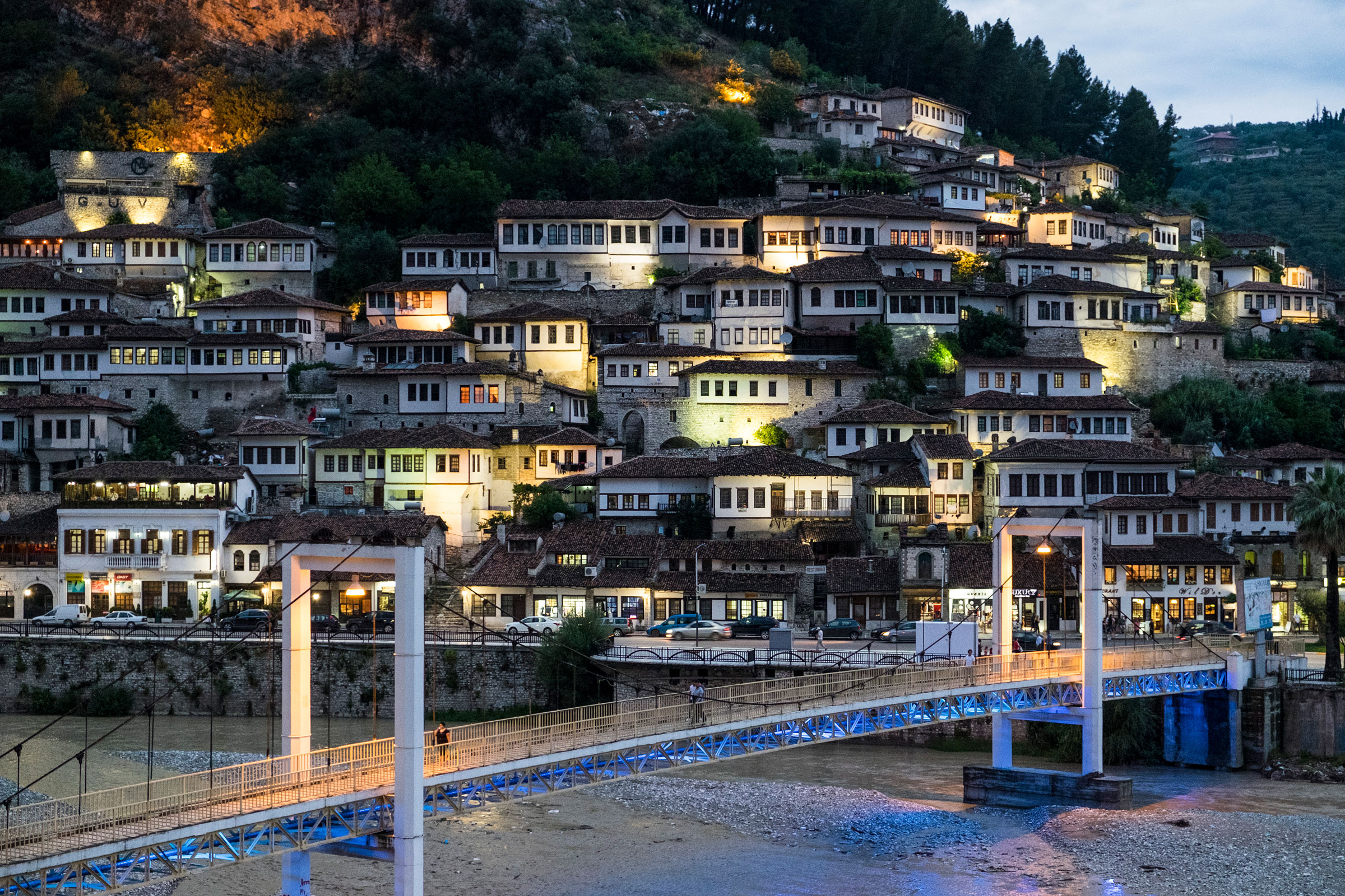 View of Berat in Albania.
