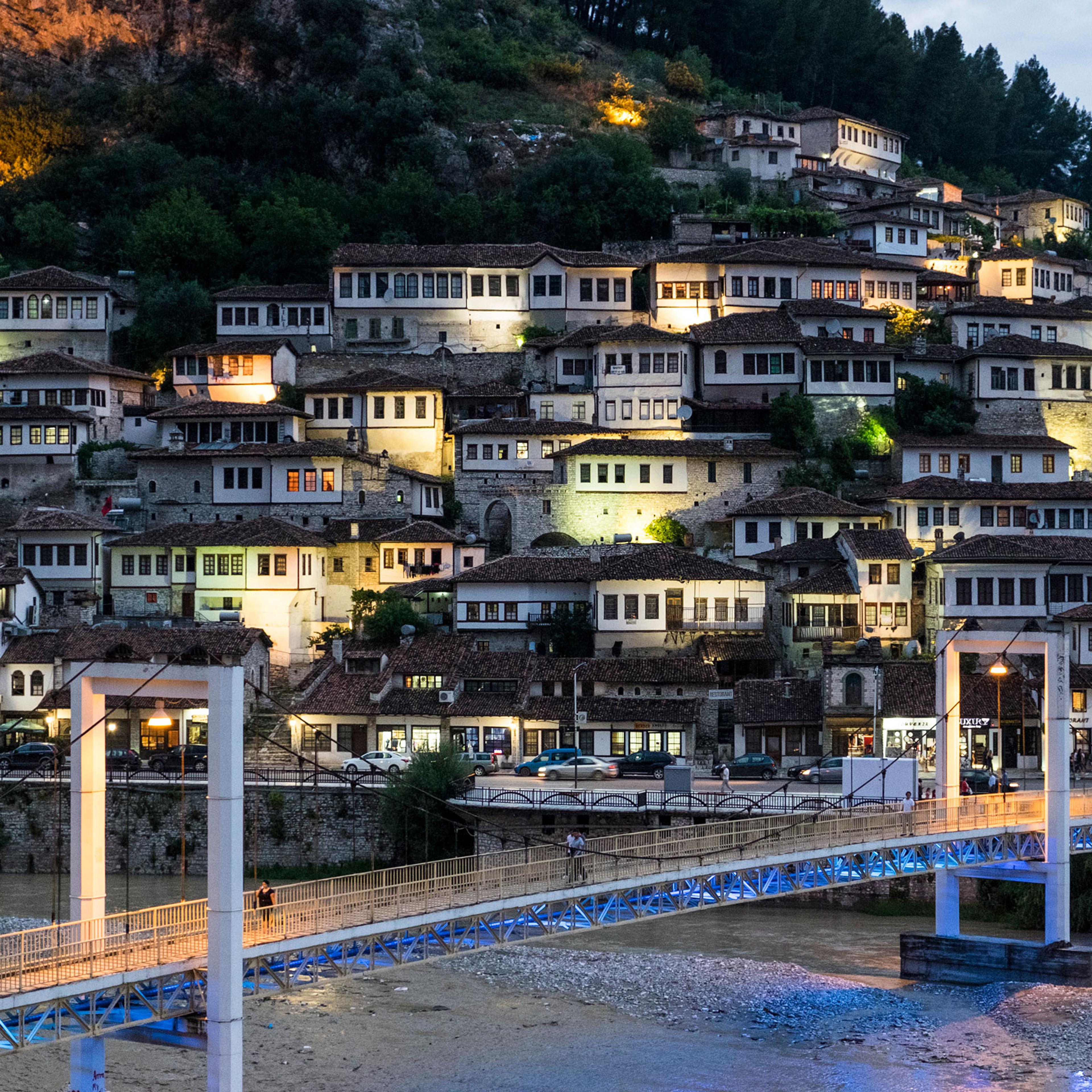View of Berat in Albania.