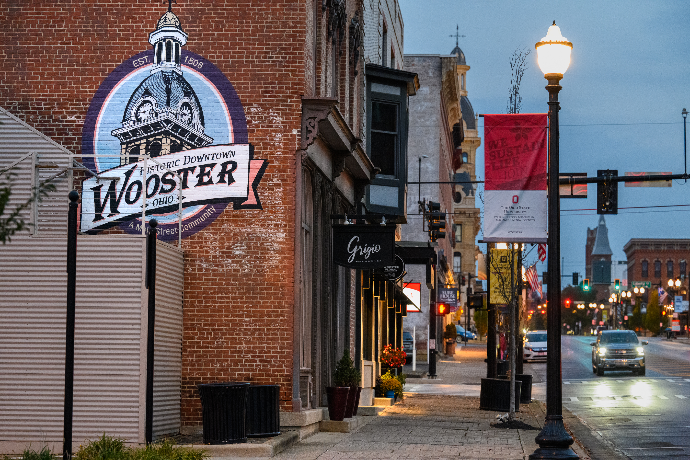Downtown Wooster, OH.