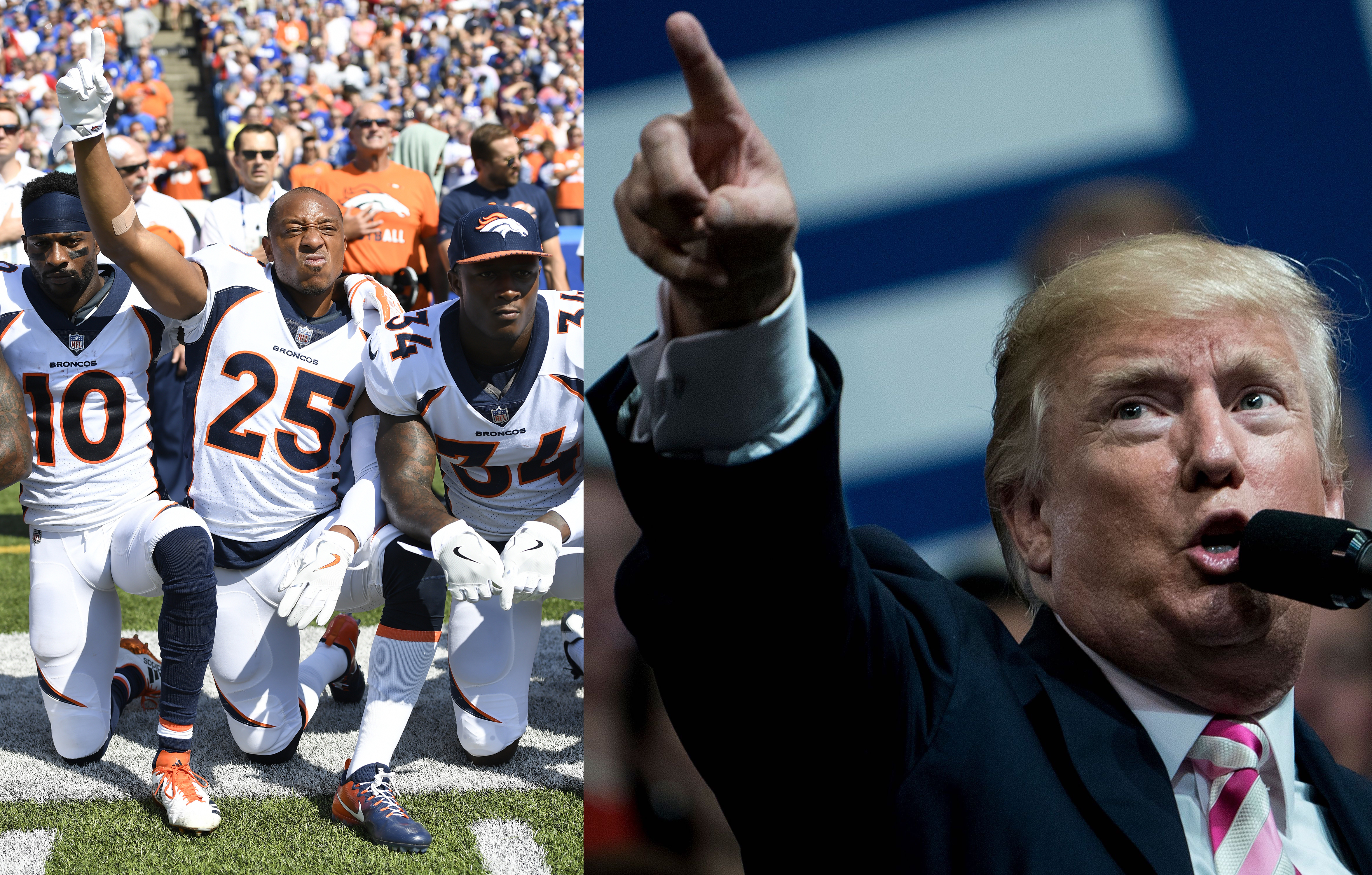 Trump Tweets Kneeling for NFL National Anthem Unacceptable
