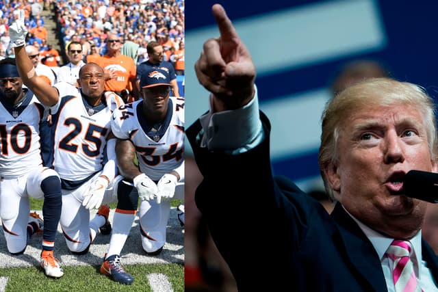 Trump Tweets Kneeling for NFL National Anthem Unacceptable