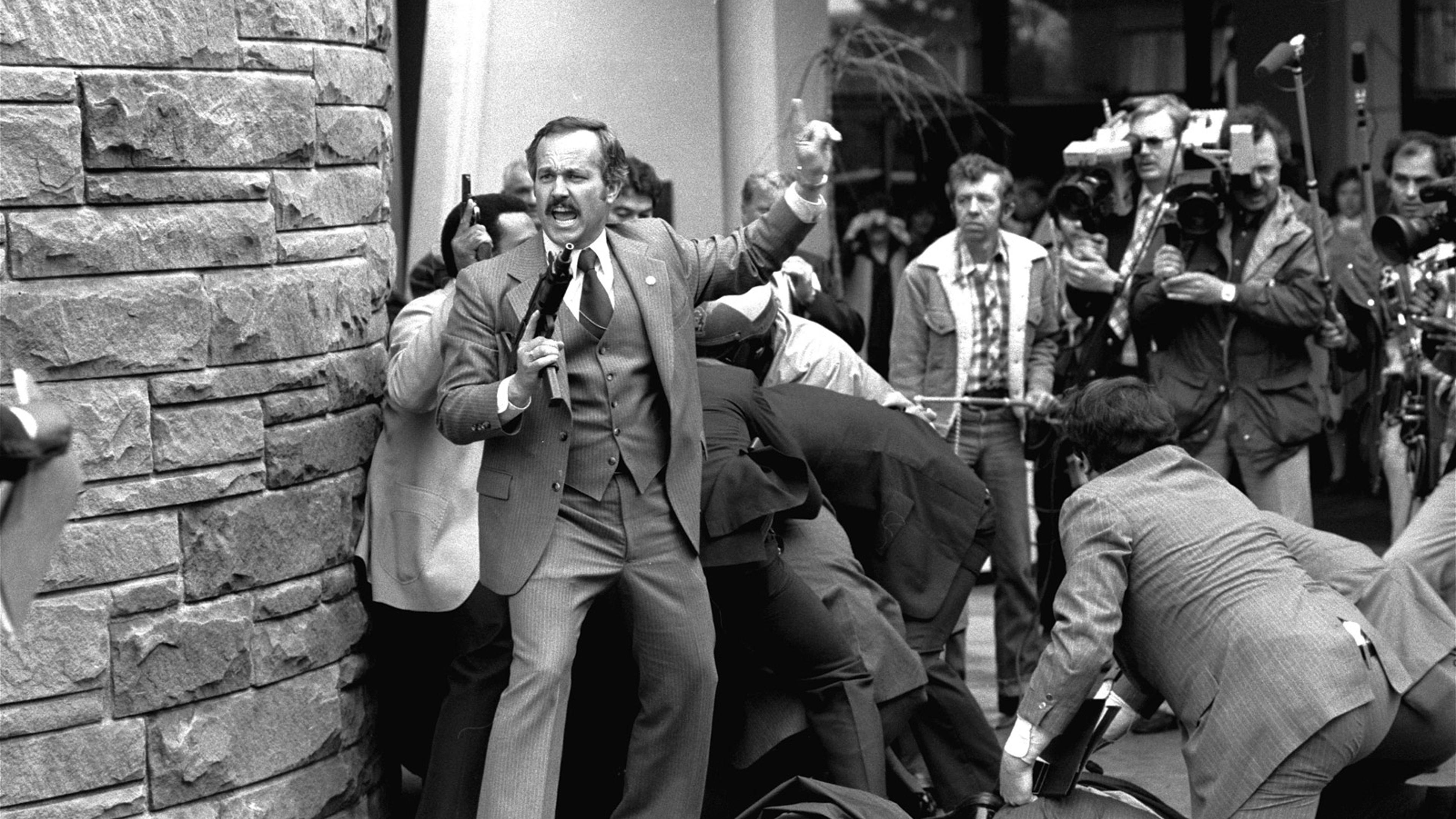 Ron Edmonds's Pulitzer Prize-winning photographs of John Hinckley's attempted assassination of President Ronald Reagan on March 30, 1981.