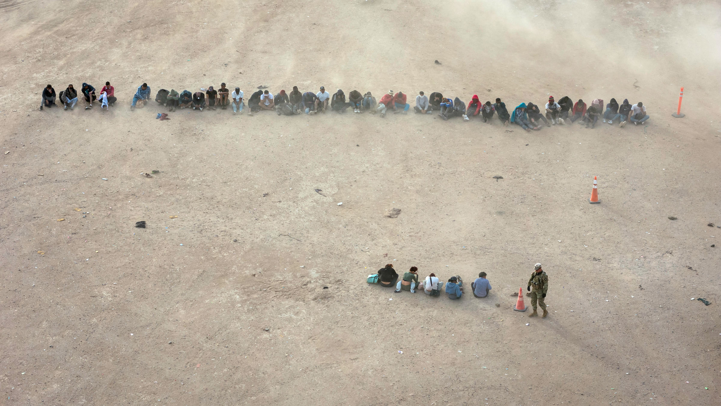 Panoramic View Of The Borderlands: Southwestern U.S. And Mexico