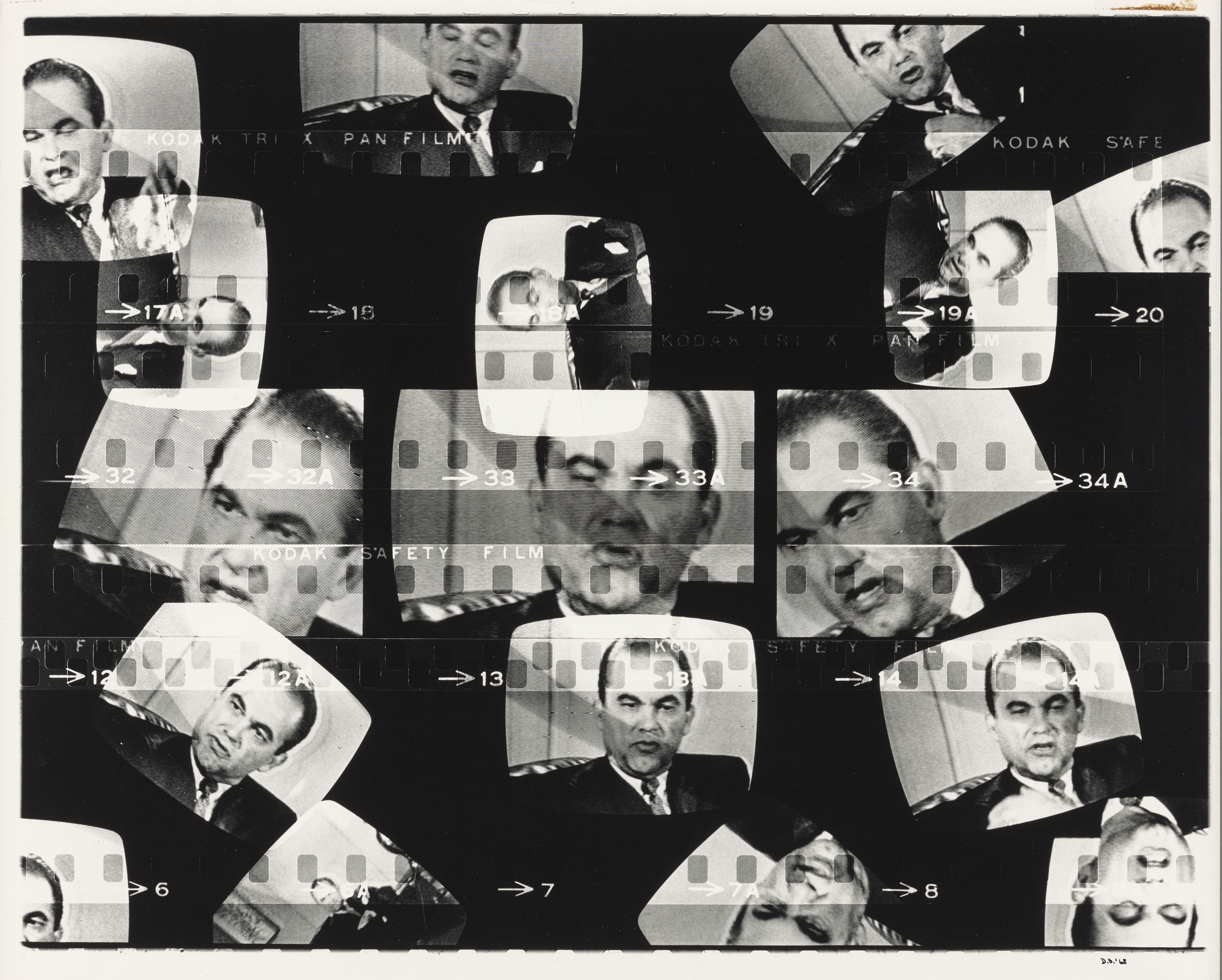 Untitled, from the series Television Political Mosaics, 1968-1969, 1968-1969