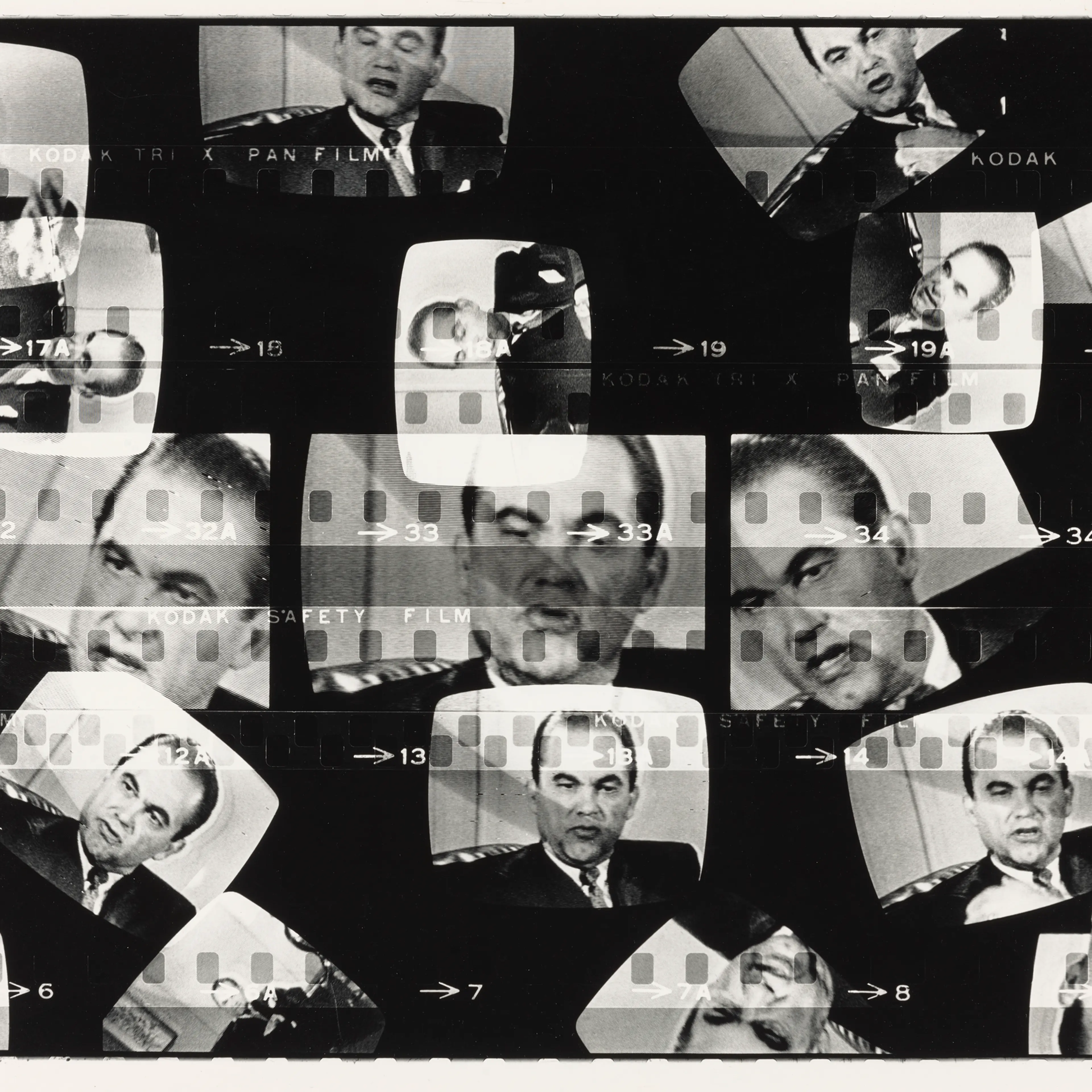 Untitled, from the series Television Political Mosaics, 1968-1969, 1968-1969