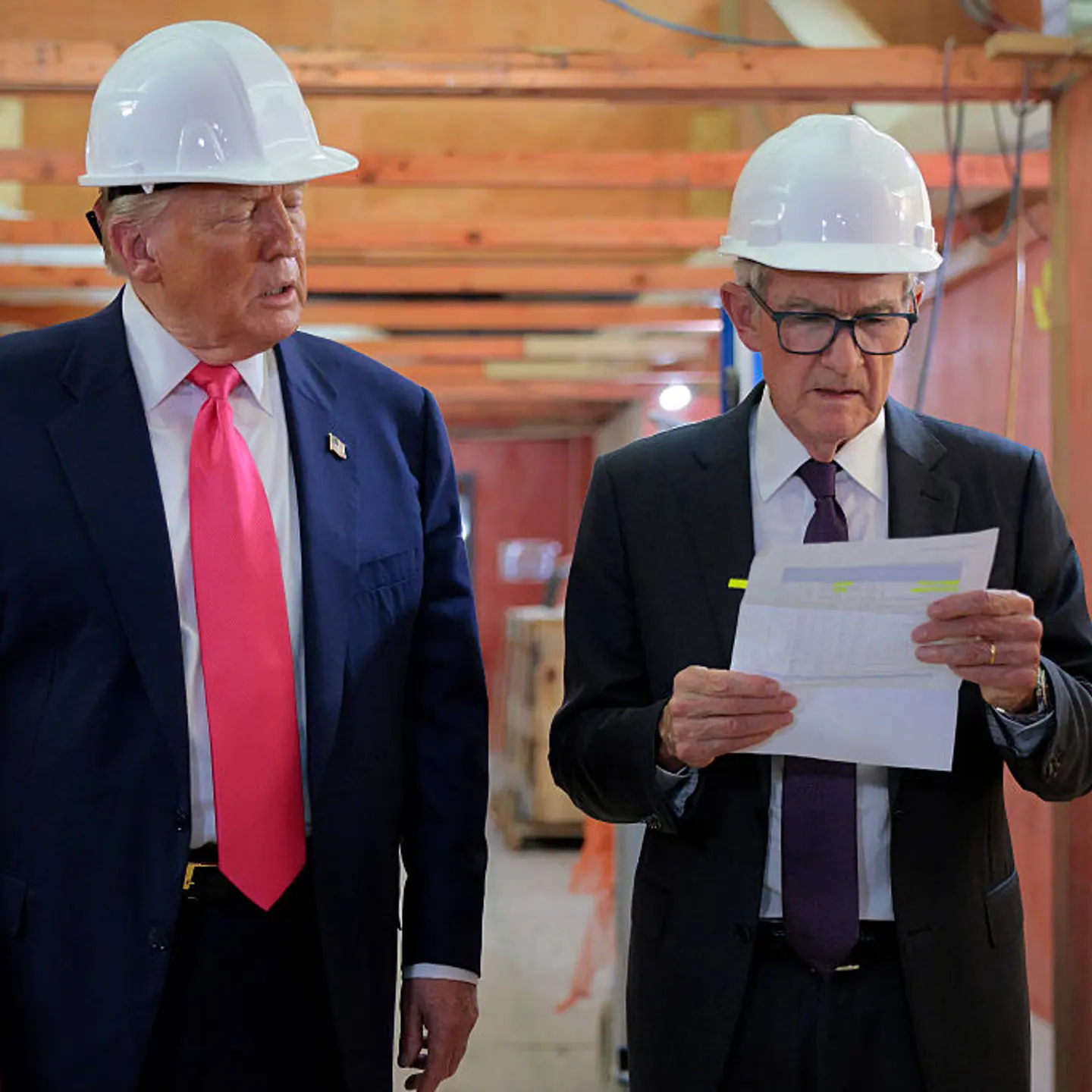 President Trump Visits Federal Reserve