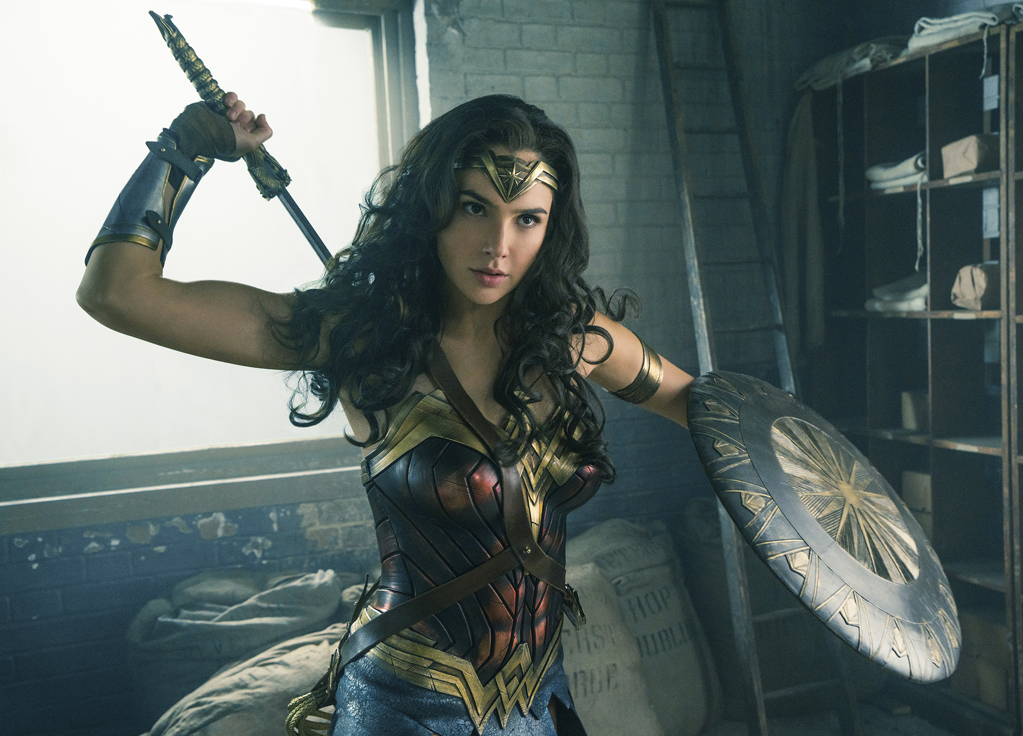 Wonder Women Recreate Sword Costume Trick in Selfies PHOTOS Wonder Women Recreate Sword Costume Trick in Selfies PHOTOS