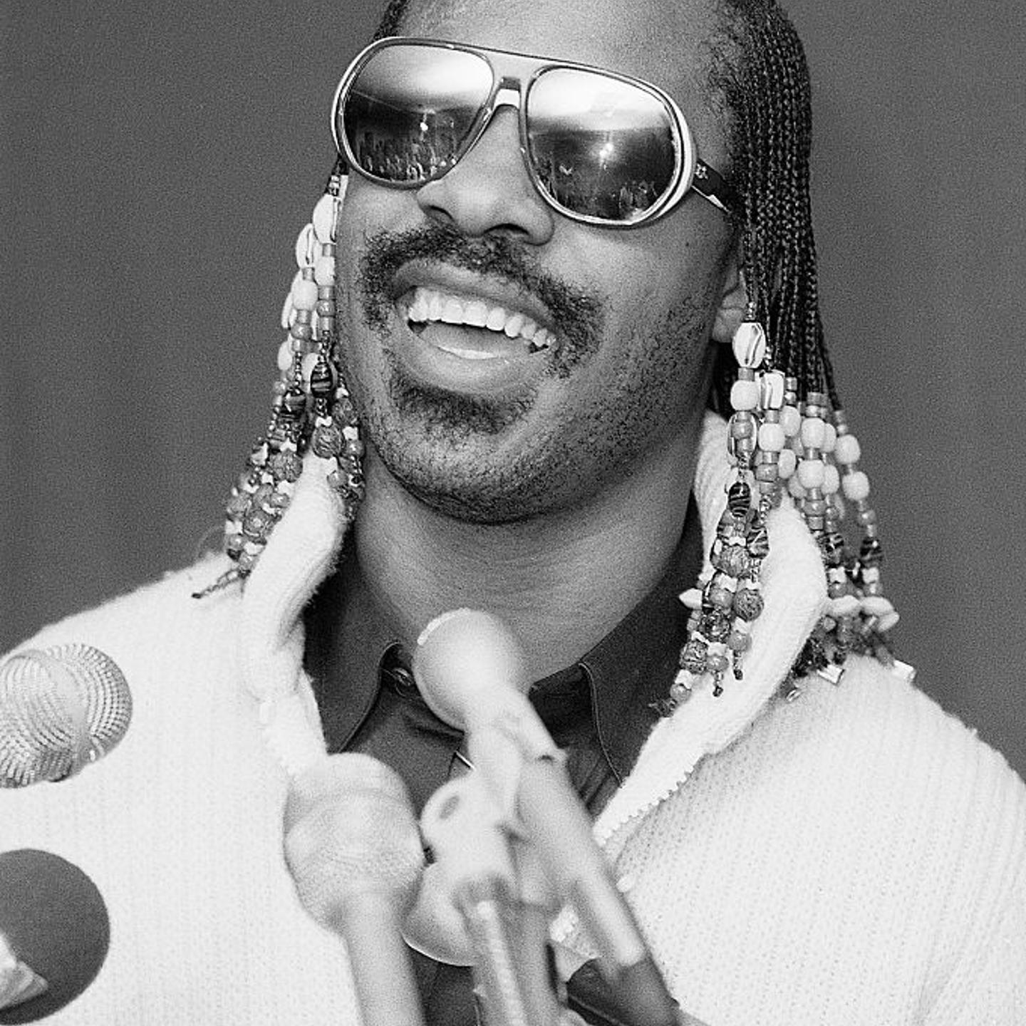 Stevie Wonder Talking at News Conference