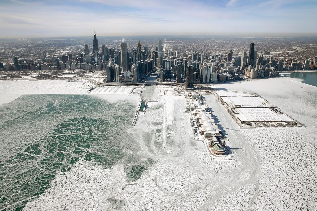Polar Vortex Brings Extreme Cold Temperatures To Chicago