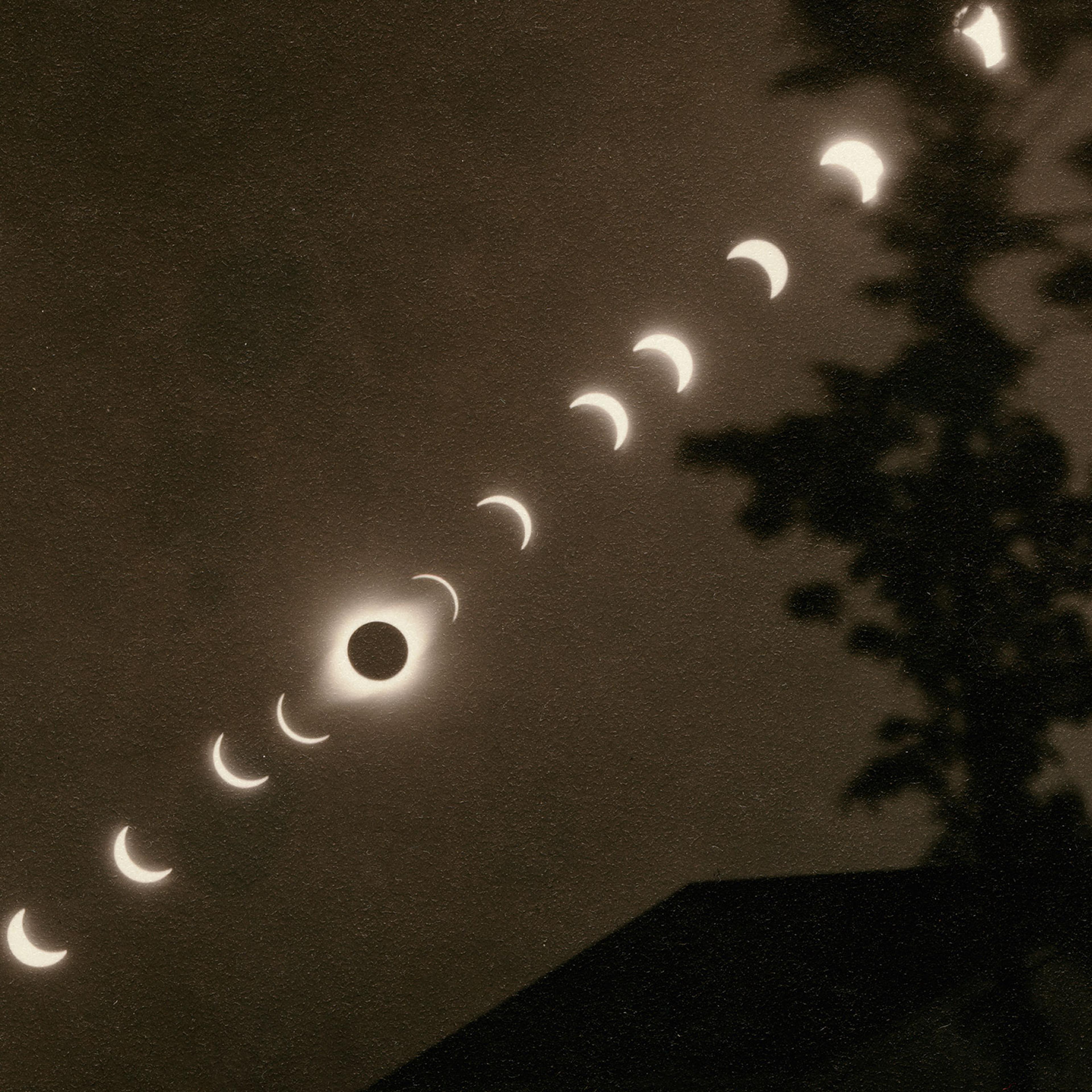 The total eclipse of the sun on Jan. 24, 1925.