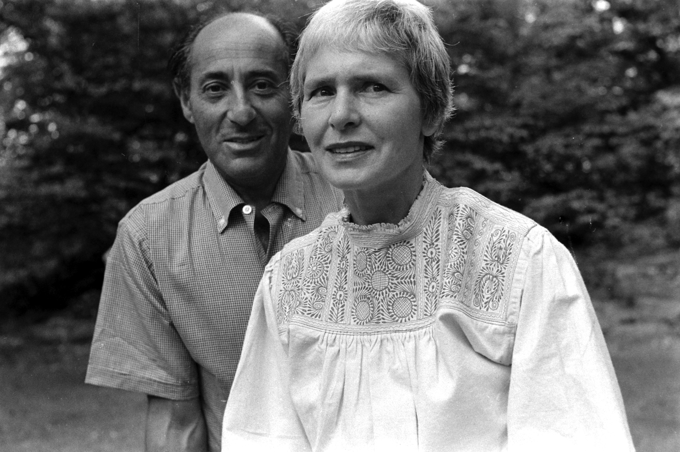 LIFE photographers Alfred Eisenstaedt and Margaret Bourke-White in 1959.