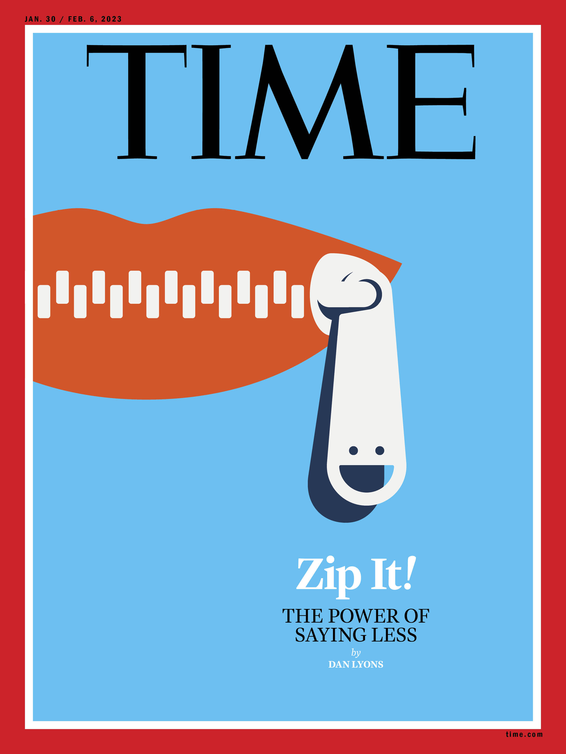 Zip It! Power of Saying Less Time Magazine cover