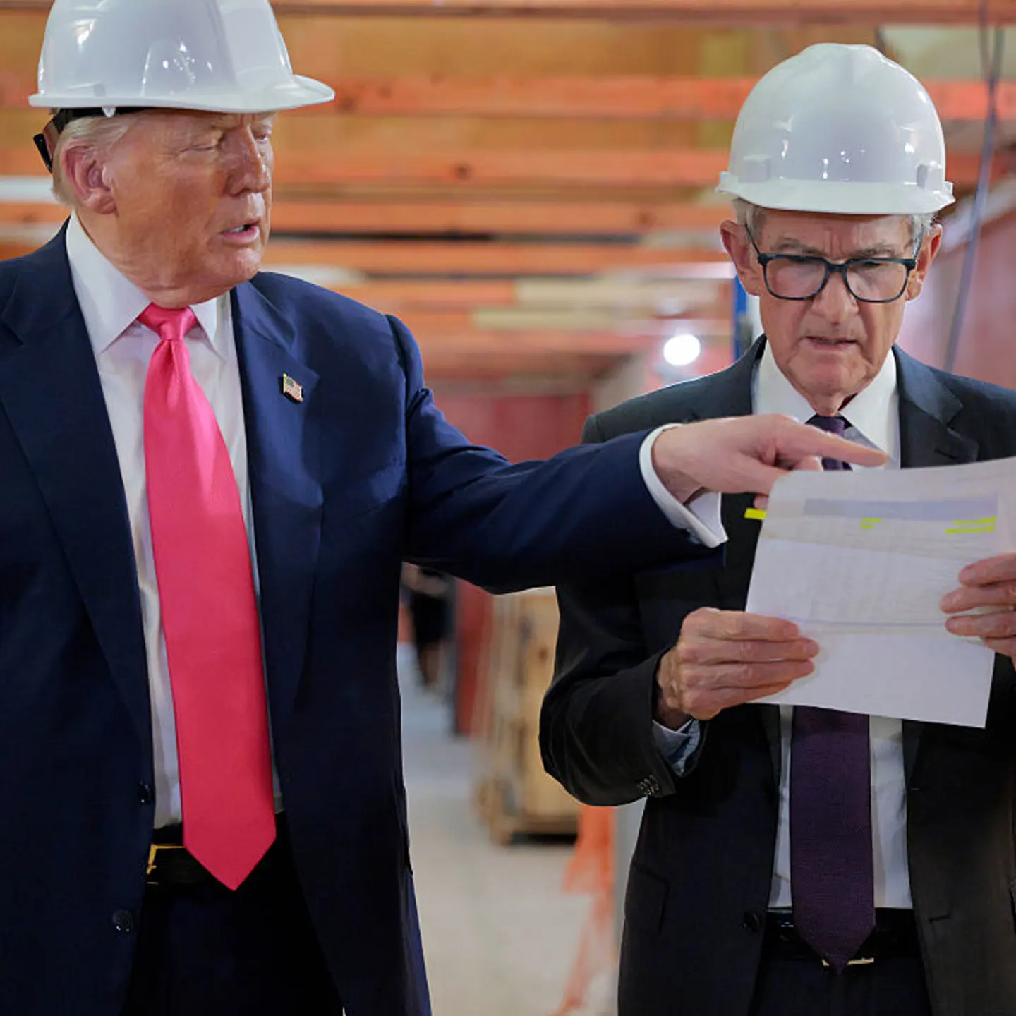 President Trump Visits Federal Reserve