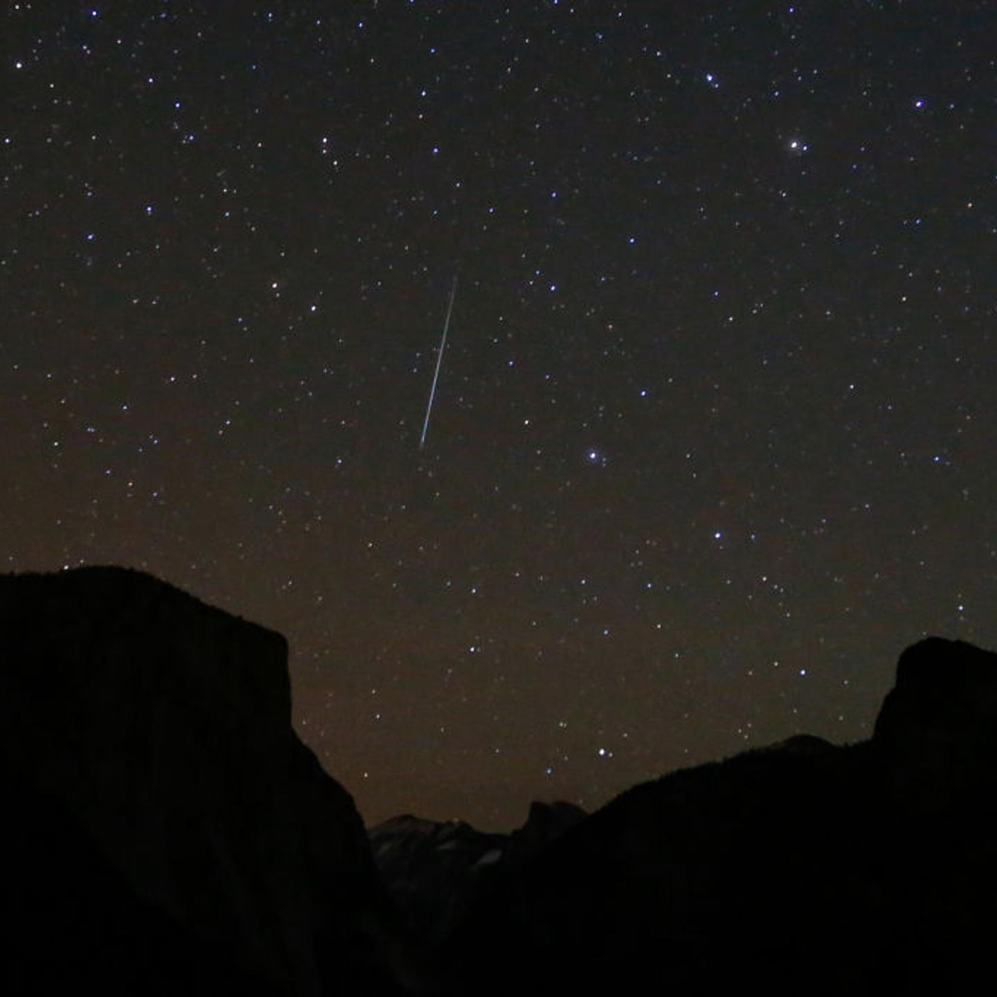 Geminid Meteor Shower in California