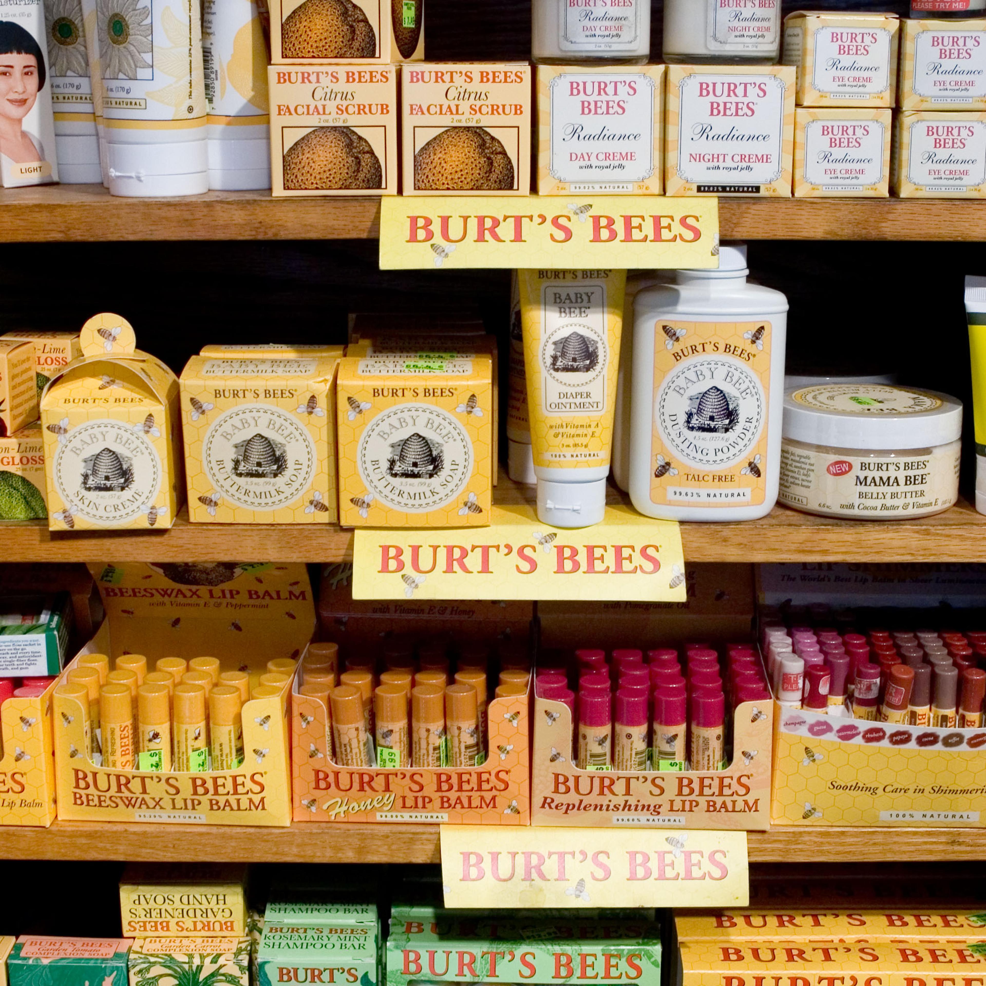 Burt's Bees products are displayed at Gramercy Natural Front