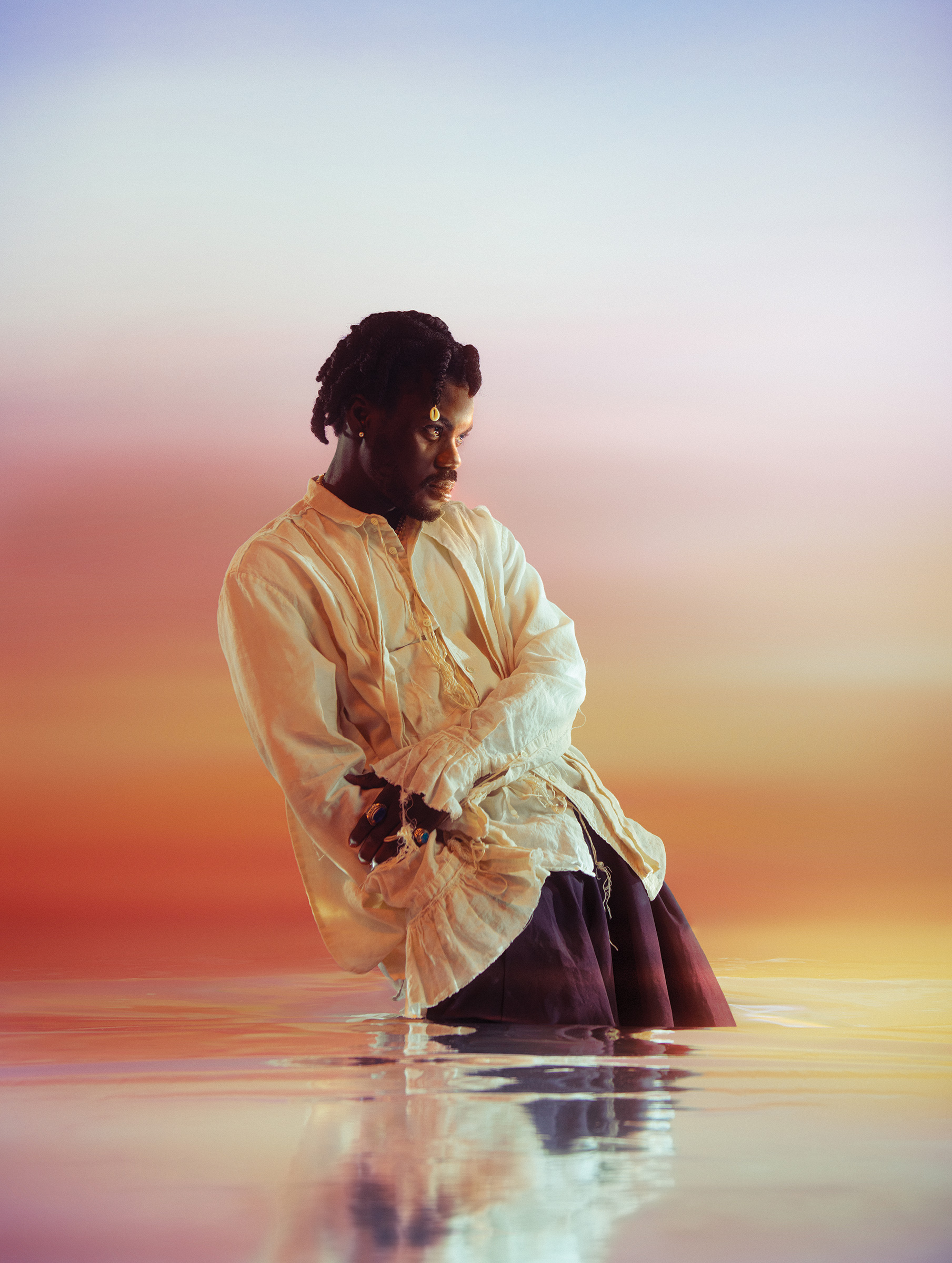 Prince Gyasi at Indie Zero Studios in London, on Sept. 19, 2023.