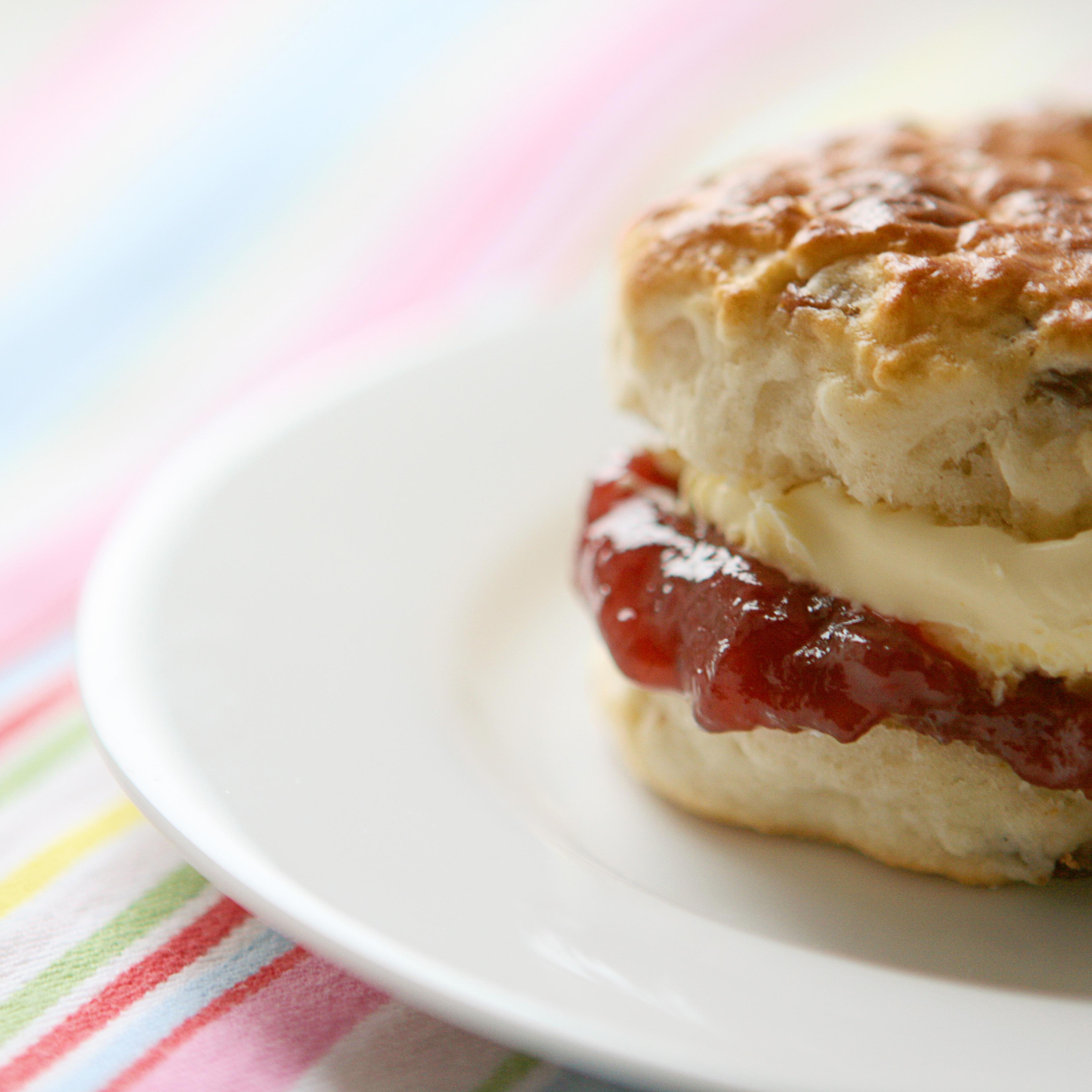 Scone With Jam And Clotted Cream