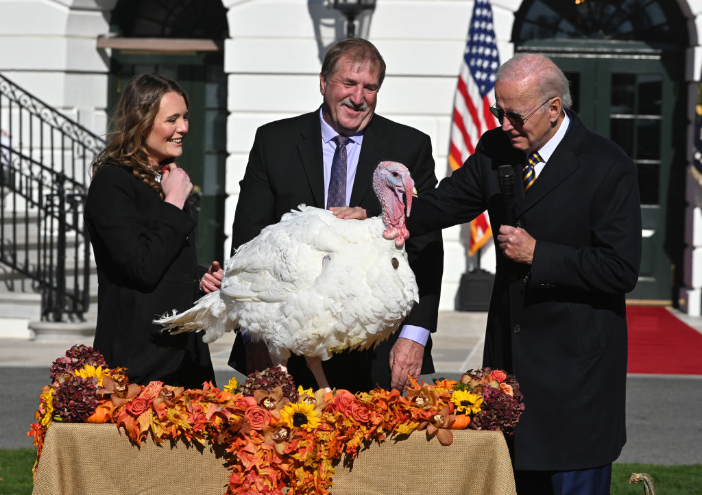 U.S. President Joe Biden Pardons Thanksgiving Turkeys