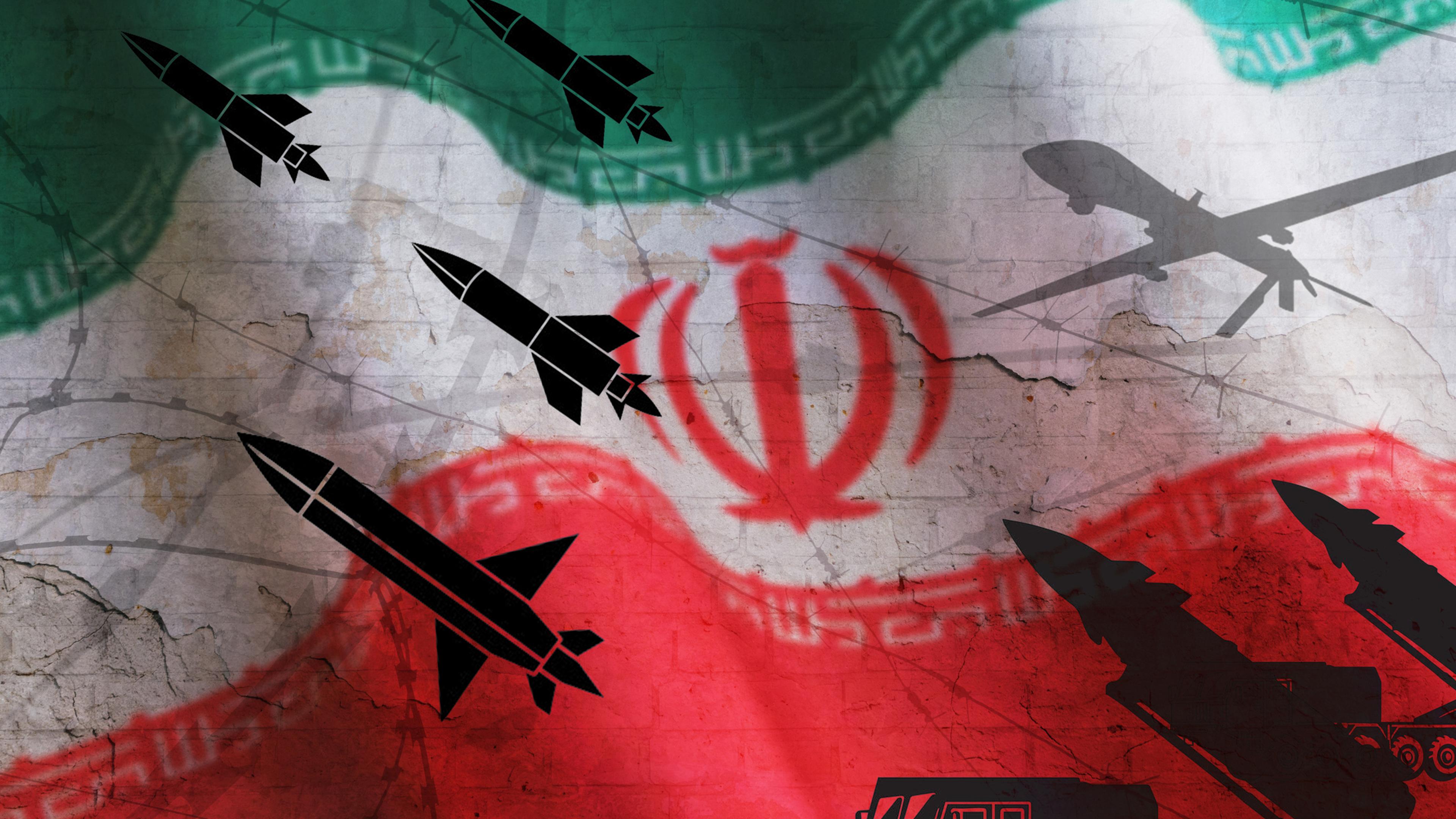 Conceptual image of war between Israel, Iran and its proxies